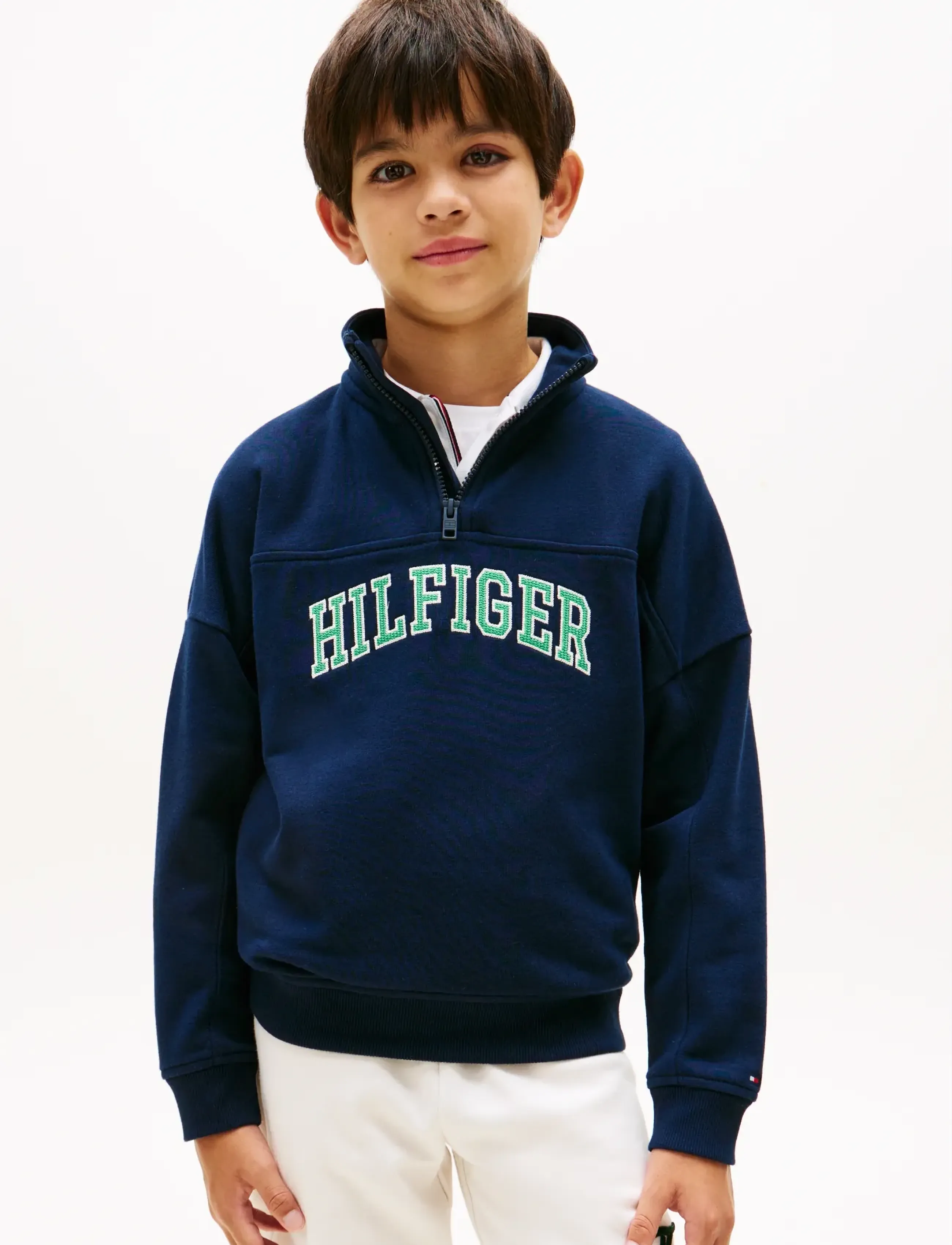 Tommy Hilfiger HILFIGER VARSITY ZIP SWEATSHIRT - Oberteile - DARK NIGHT NAVY / navy