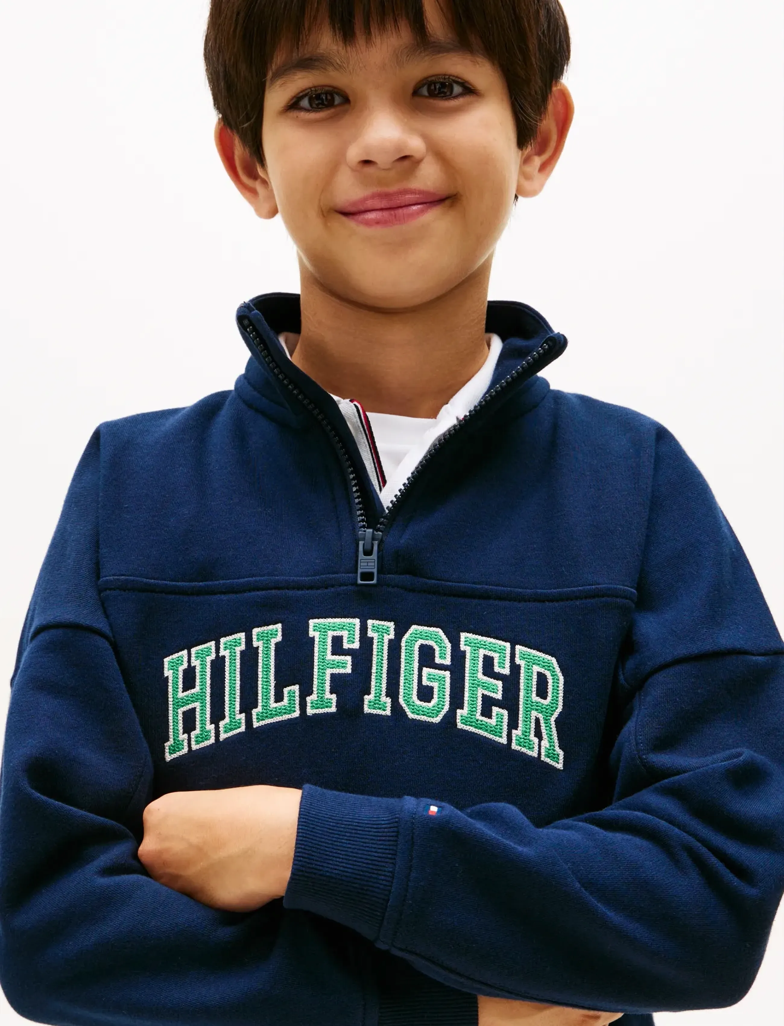 Tommy Hilfiger - HILFIGER VARSITY ZIP SWEATSHIRT - sweatshirts - dark night navy - 4