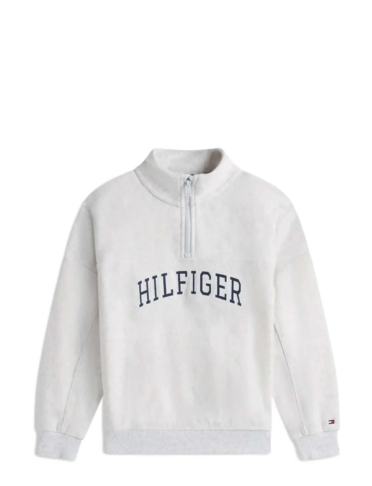 Tommy Hilfiger HILFIGER VARSITY ZIP SWEATSHIRT - Kampagne - LIGHT GREY HEATHER / grey