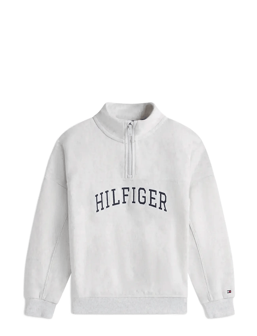 Tommy Hilfiger - HILFIGER VARSITY ZIP SWEATSHIRT - sweatshirts - light grey heather - 1