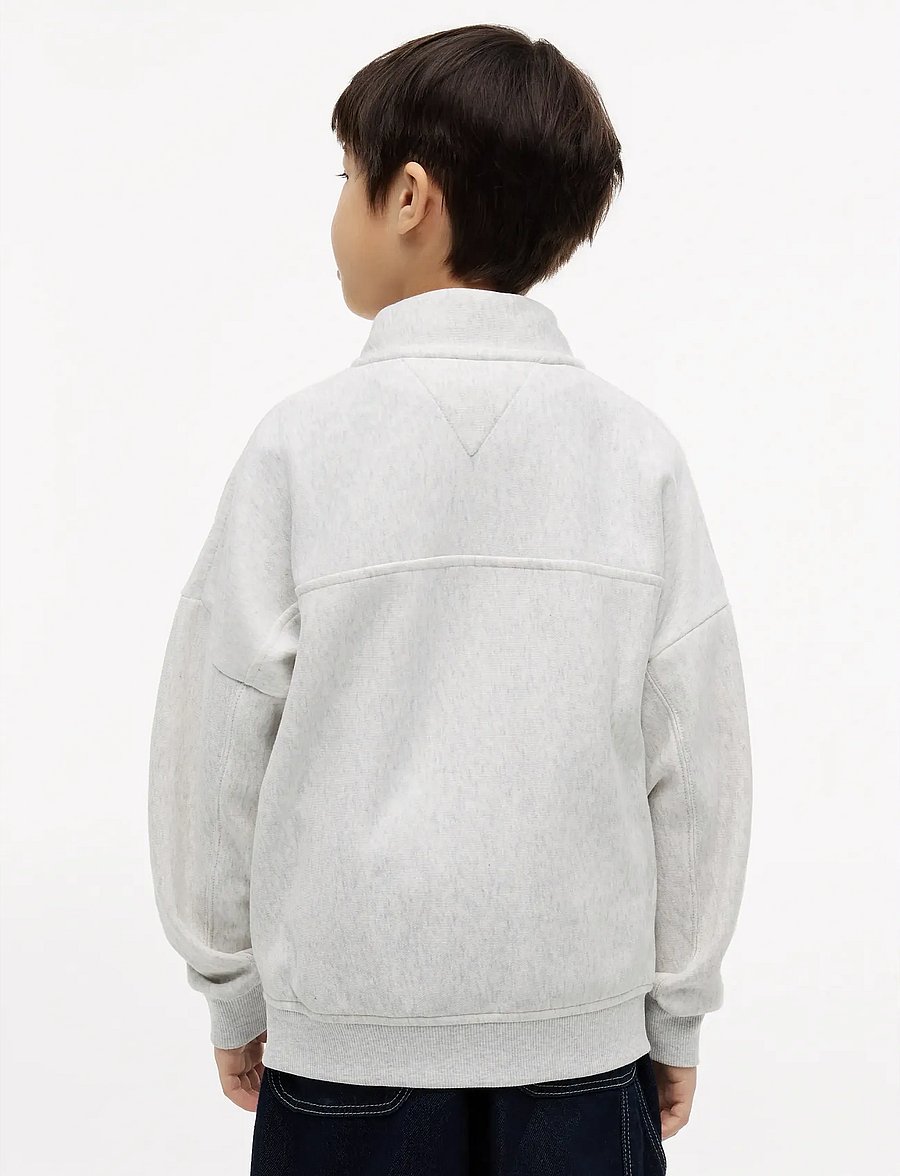 Tommy Hilfiger - HILFIGER VARSITY ZIP SWEATSHIRT - sweatshirts - light grey heather - 2