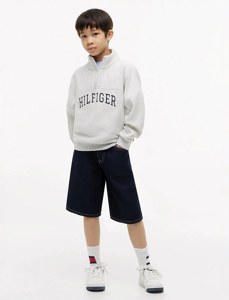 Tommy Hilfiger - HILFIGER VARSITY ZIP SWEATSHIRT - sweatshirts - light grey heather - 4