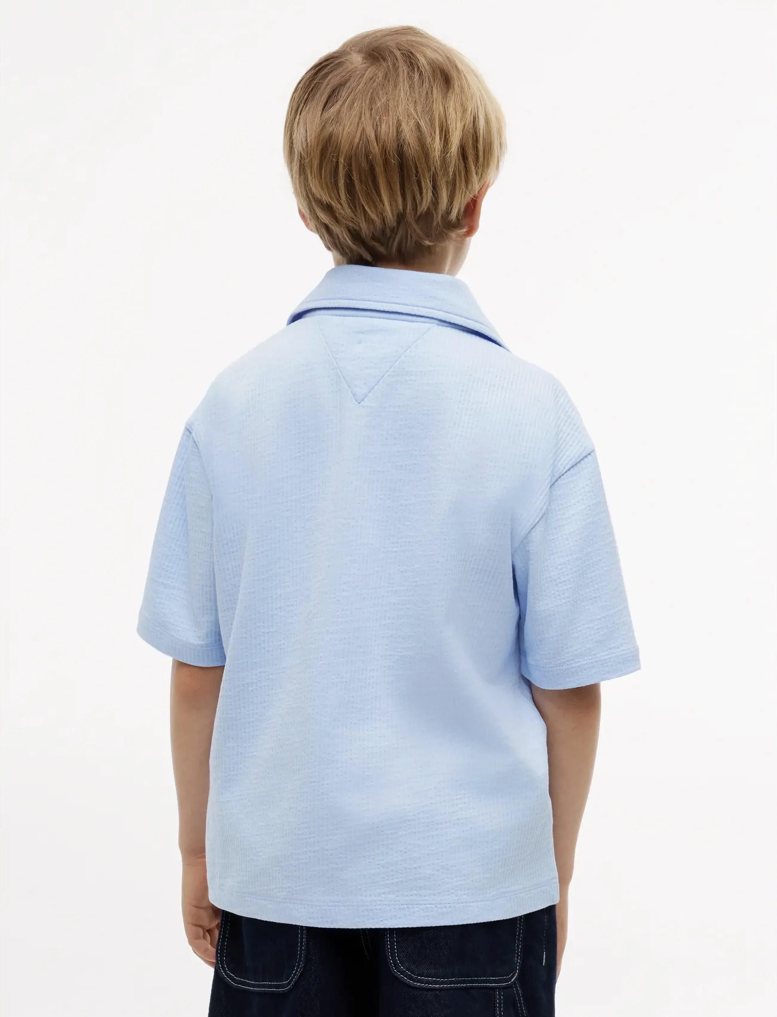 Tommy Hilfiger - JERSEY SEERSUCKER SHIRT SS - chemises à manches courtes - sweet blue - 2