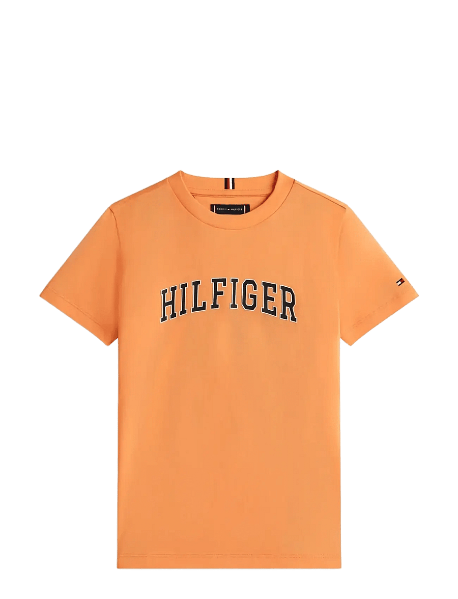 Tommy Hilfiger - HILFIGER VARSITY T-SHIRT - kortärmade t-shirts - faded sun kiss - 1