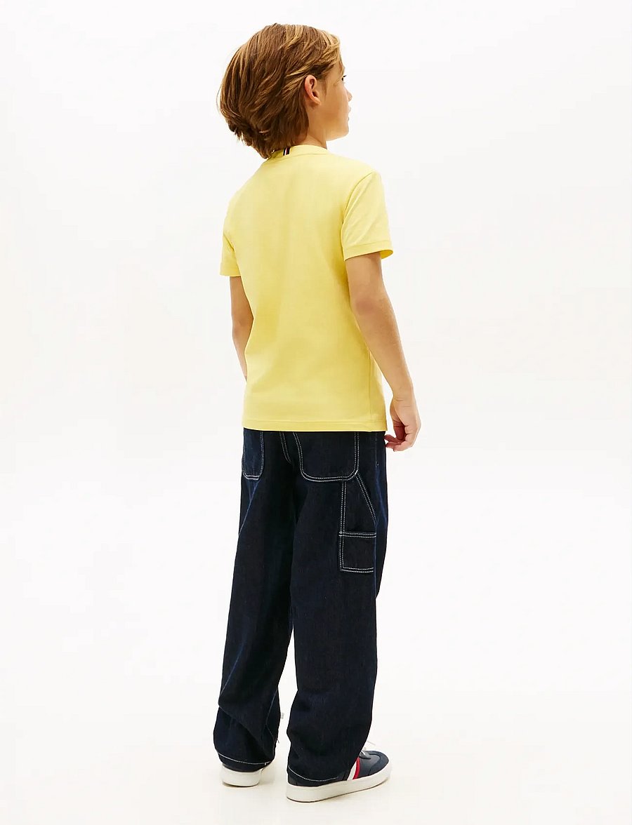 Tommy Hilfiger - HILFIGER VARSITY T-SHIRT - kurzärmelige - yellow dahlia - 2
