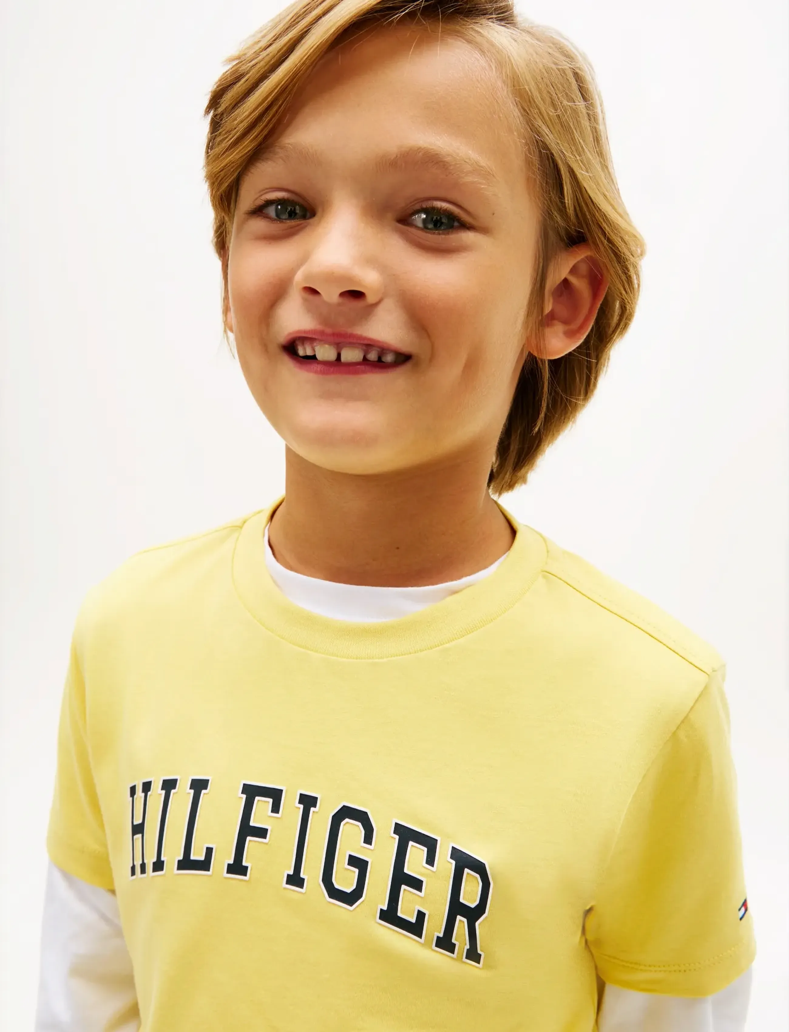 Tommy Hilfiger - HILFIGER VARSITY T-SHIRT - kortærmede t-shirts - yellow dahlia - 4