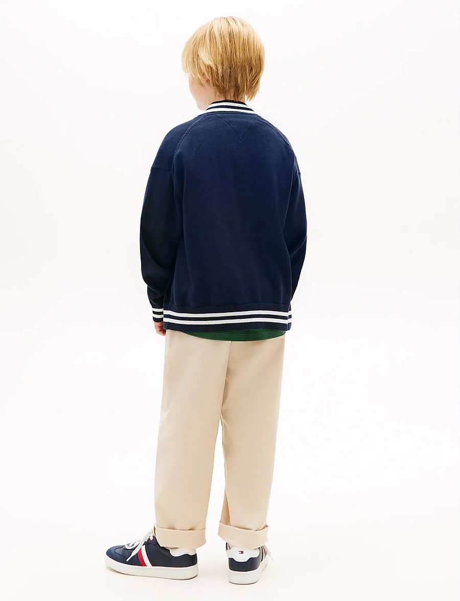Tommy Hilfiger - VARSITY RIB V-NECK CARDIGAN - koftor - dark night navy - 2