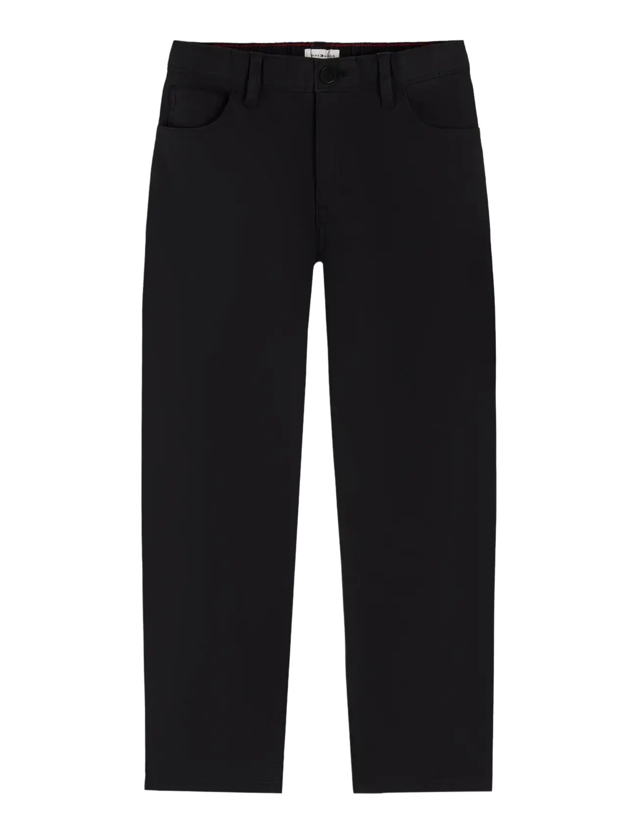 Tommy Hilfiger HERRINGBONE BARREL FIT PANT - Chinos - BLACK / black