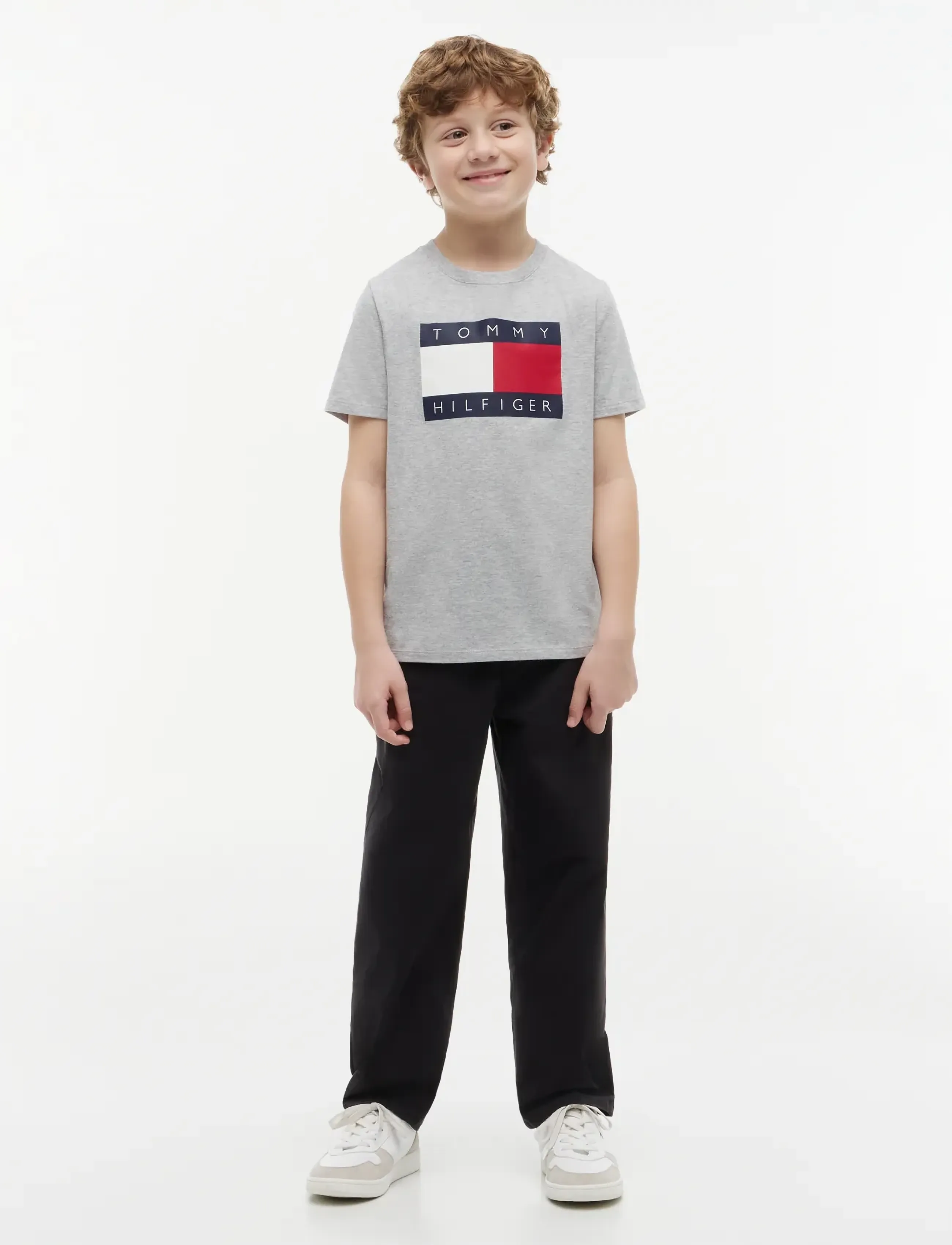 Tommy Hilfiger - HERRINGBONE BARREL FIT PANT - black - 3