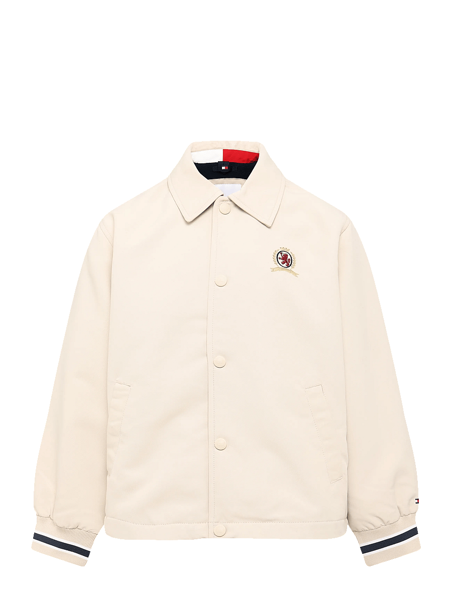 Tommy Hilfiger - CREST GRAPHIC COACH JACKET - lette jakker - classic beige - 0