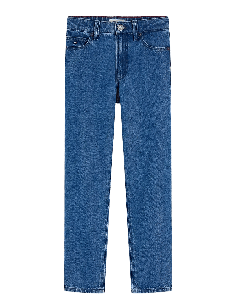 Tommy Hilfiger - STRAIGHT MID WASH JEANS - regular jeans - denim medium 01 - 1