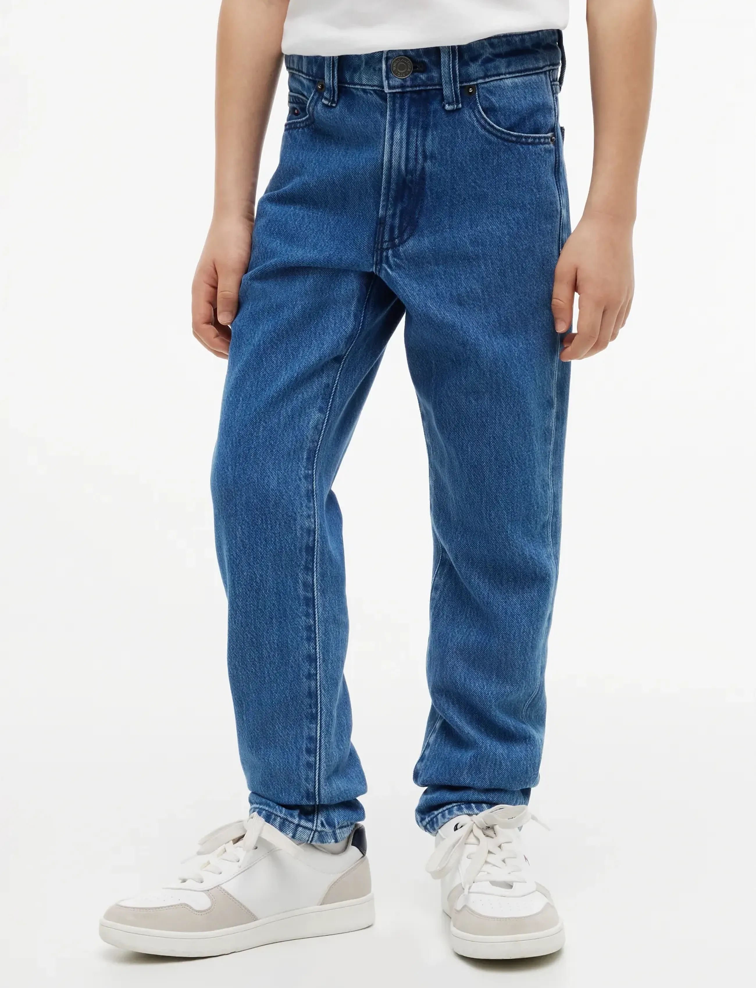 Tommy Hilfiger STRAIGHT MID WASH JEANS - Underdele - DENIM MEDIUM 01 / blue