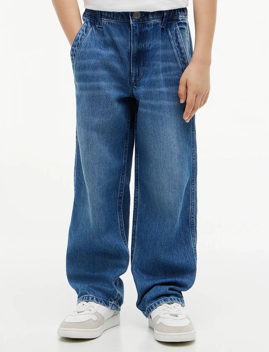 Tommy Hilfiger - BAGGY SAILOR MID WASH JEANS - loose jeans - denim medium 01 - 0