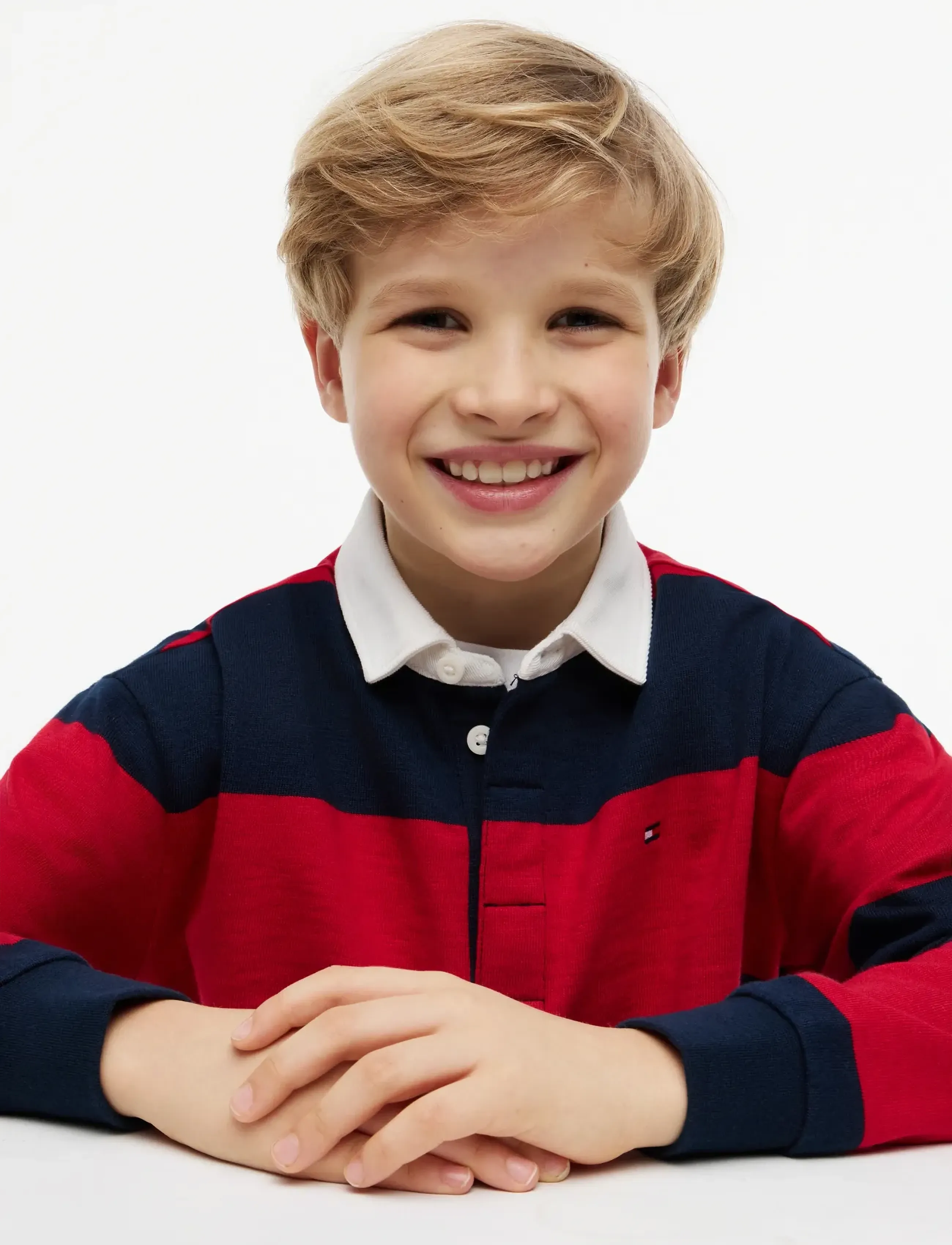 Tommy Hilfiger - SLUB RUGBY STRIPE POLO LS - langerma pólóbolir - primary red stripe - 3