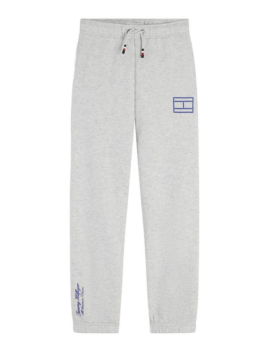 Tommy Hilfiger - OUTLINE FLAG SWEATPANT - sweatpants - light grey heather - 1