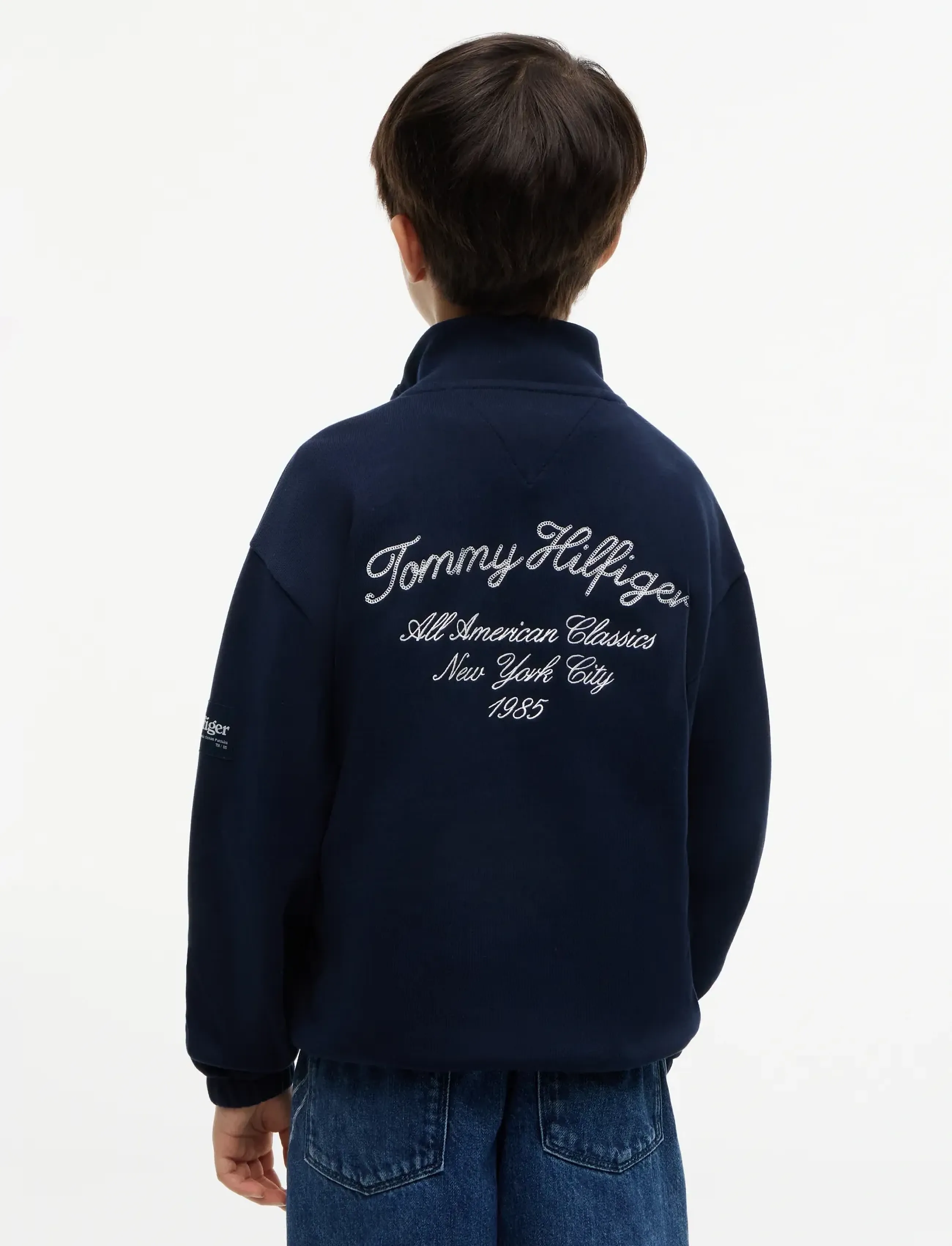 Tommy Hilfiger - BUTTON HIGH NECK SWEATSHIRT - sweatshirts - dark night navy - 2