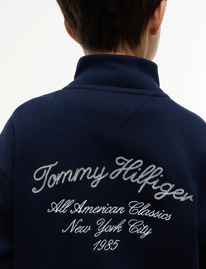 Tommy Hilfiger - BUTTON HIGH NECK SWEATSHIRT - sweatshirts - dark night navy - 4