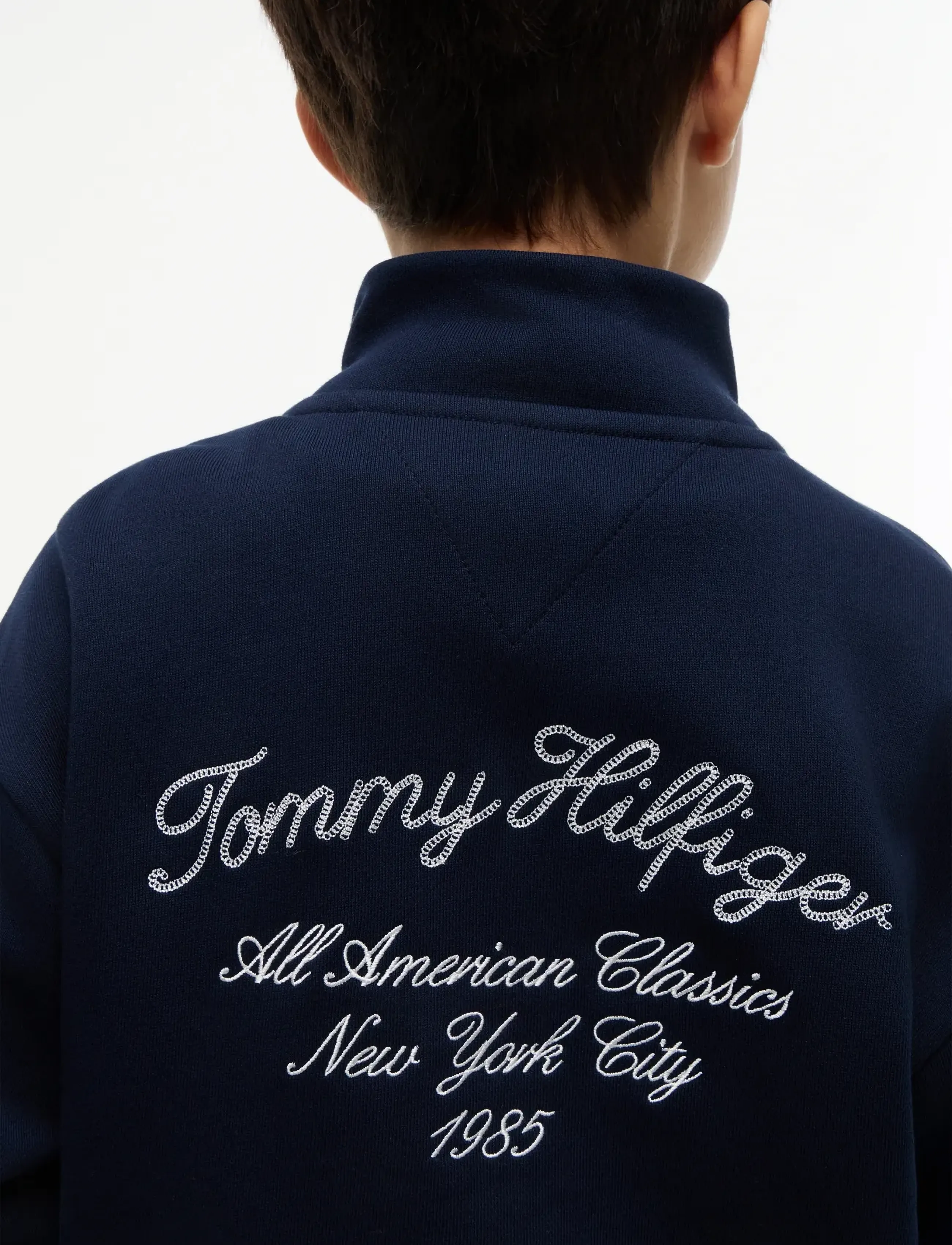 Tommy Hilfiger - BUTTON HIGH NECK SWEATSHIRT - sweatshirts - dark night navy - 4