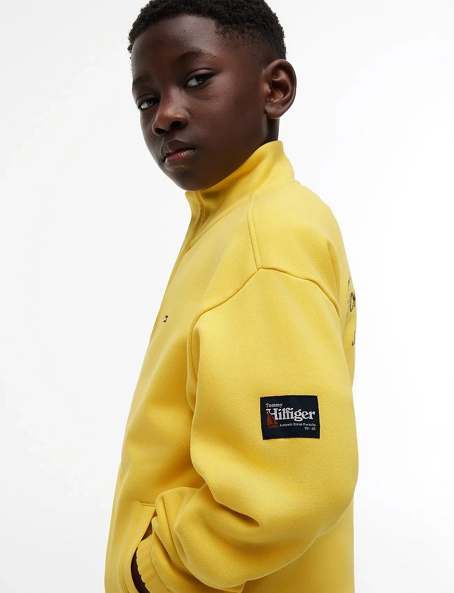 Tommy Hilfiger - BUTTON HIGH NECK SWEATSHIRT - sweatshirts - tuscan sun - 2