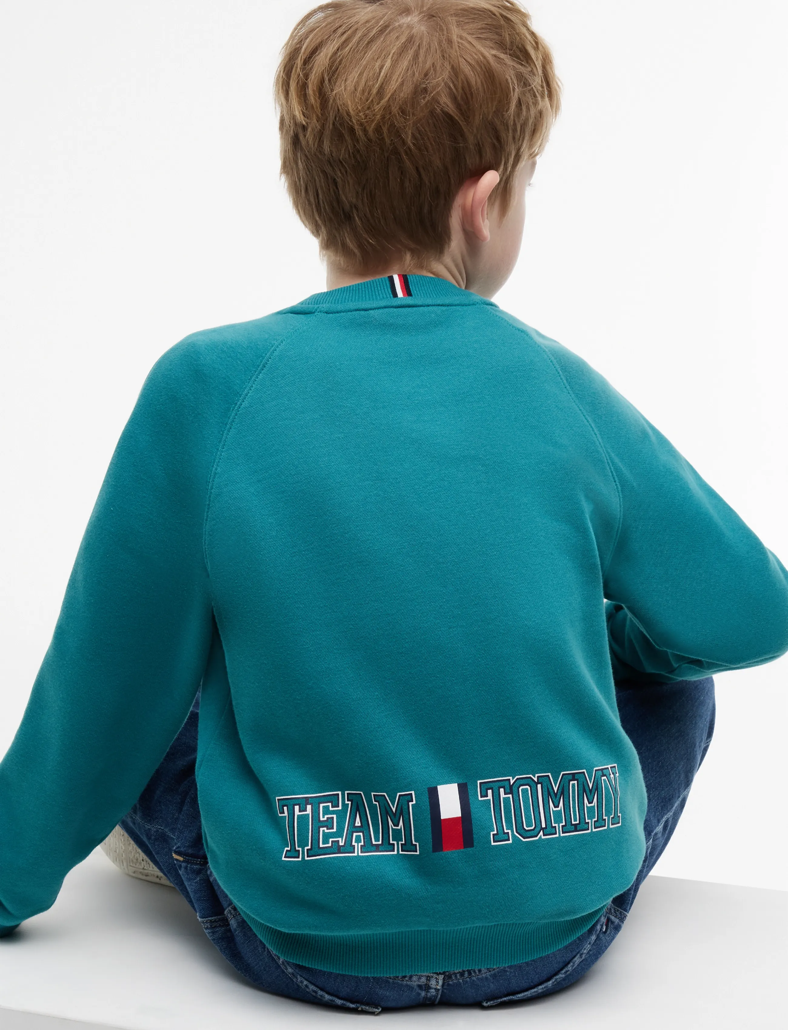 Tommy Hilfiger - TEAM TOMMY SWEATSHIRT - platinum teal - 3