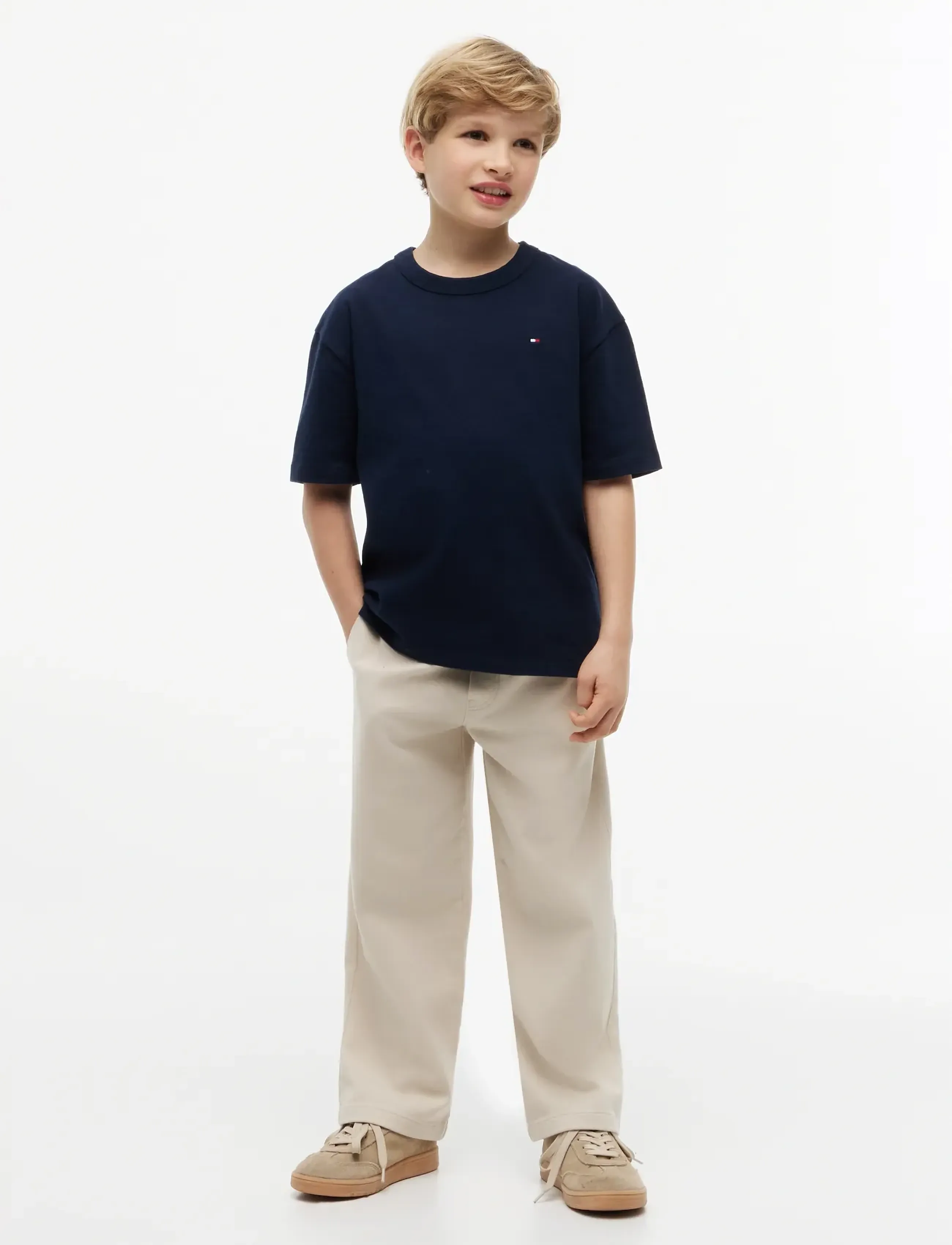 Tommy Hilfiger - SCRIPT GRAPHIC T-SHIRT SS - kortärmade t-shirts - dark night navy - 4