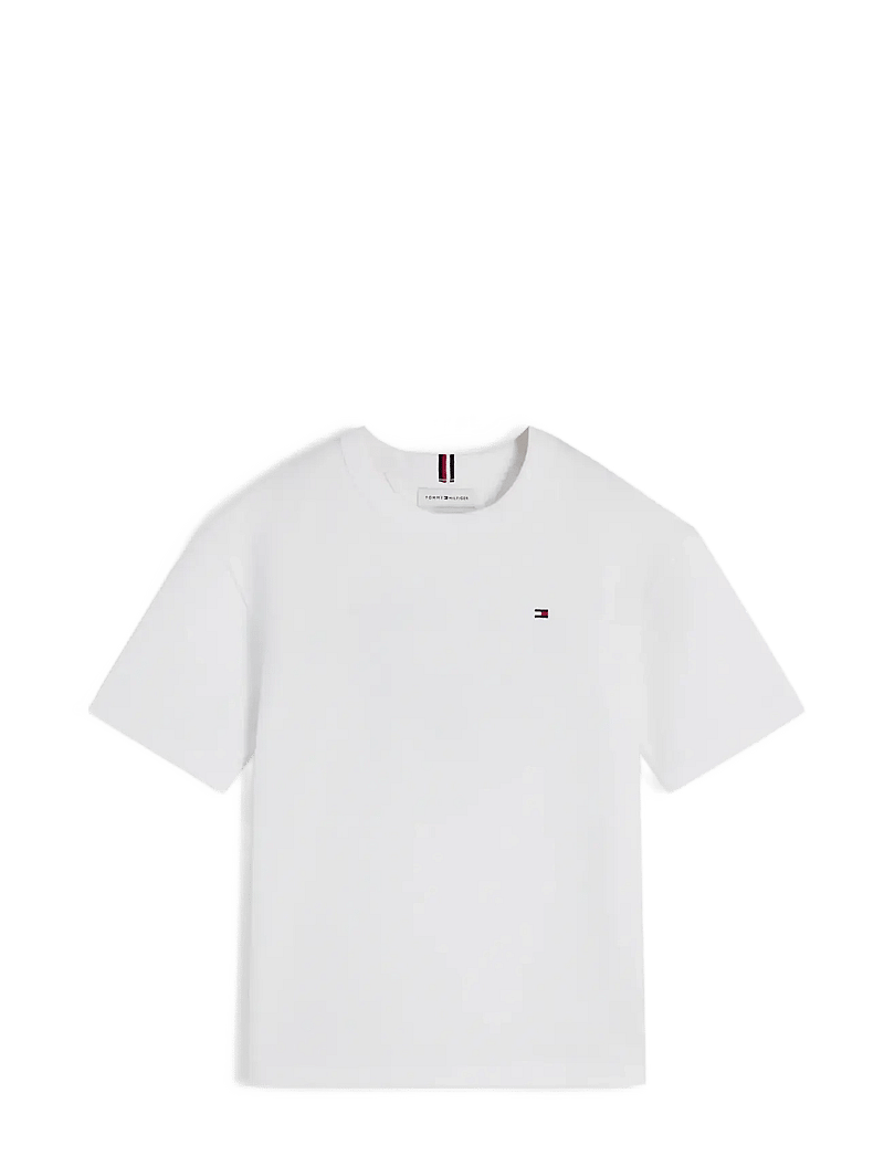 Tommy Hilfiger - SCRIPT GRAPHIC T-SHIRT SS - kortærmede t-shirts - white - 1