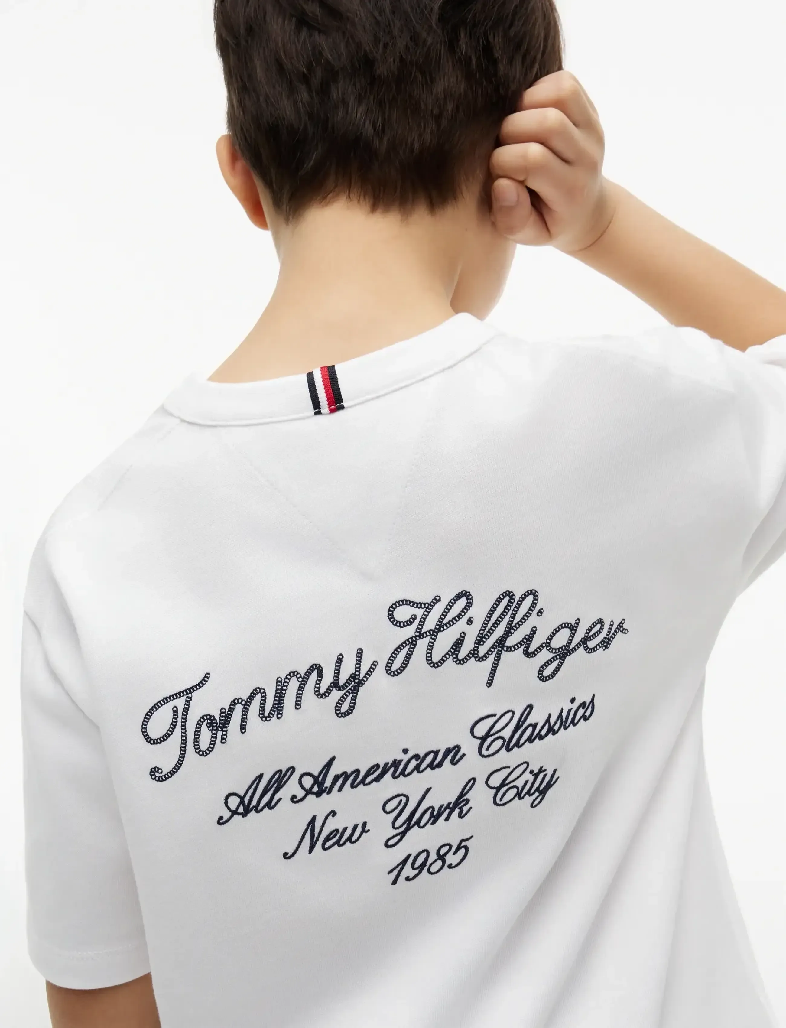 Tommy Hilfiger - SCRIPT GRAPHIC T-SHIRT SS - short-sleeved t-shirts - white - 3