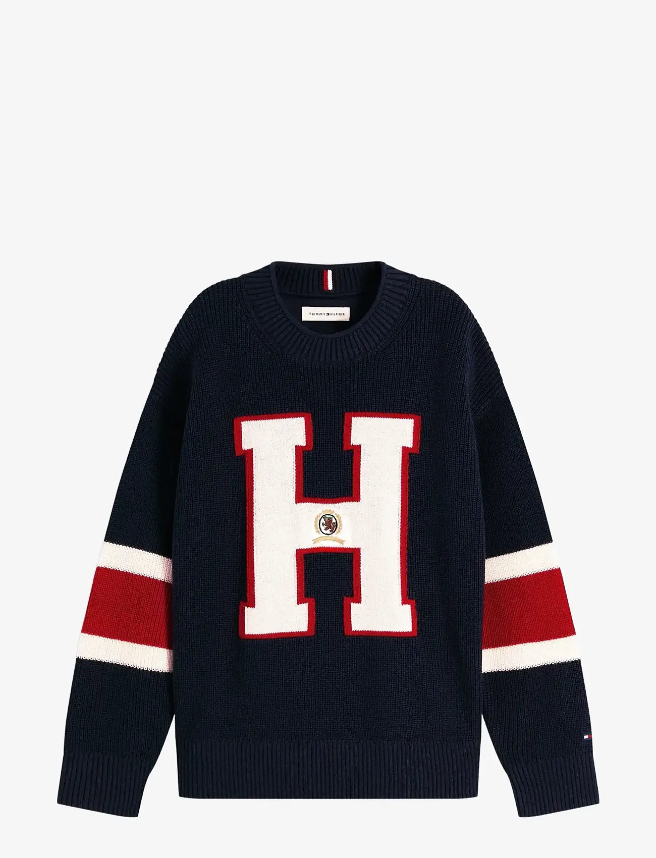 Tommy Hilfiger - GRAPHIC SWEATER LS - trøjer - dark night navy - 1