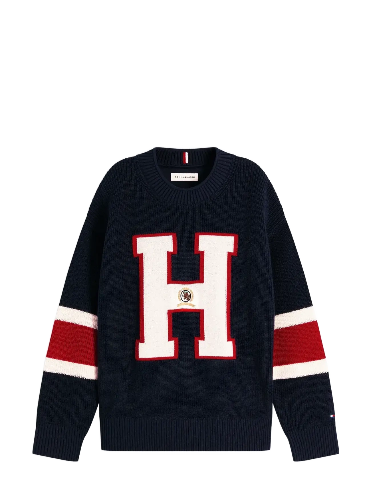 Tommy Hilfiger GRAPHIC SWEATER LS - Overdele - DARK NIGHT NAVY / navy