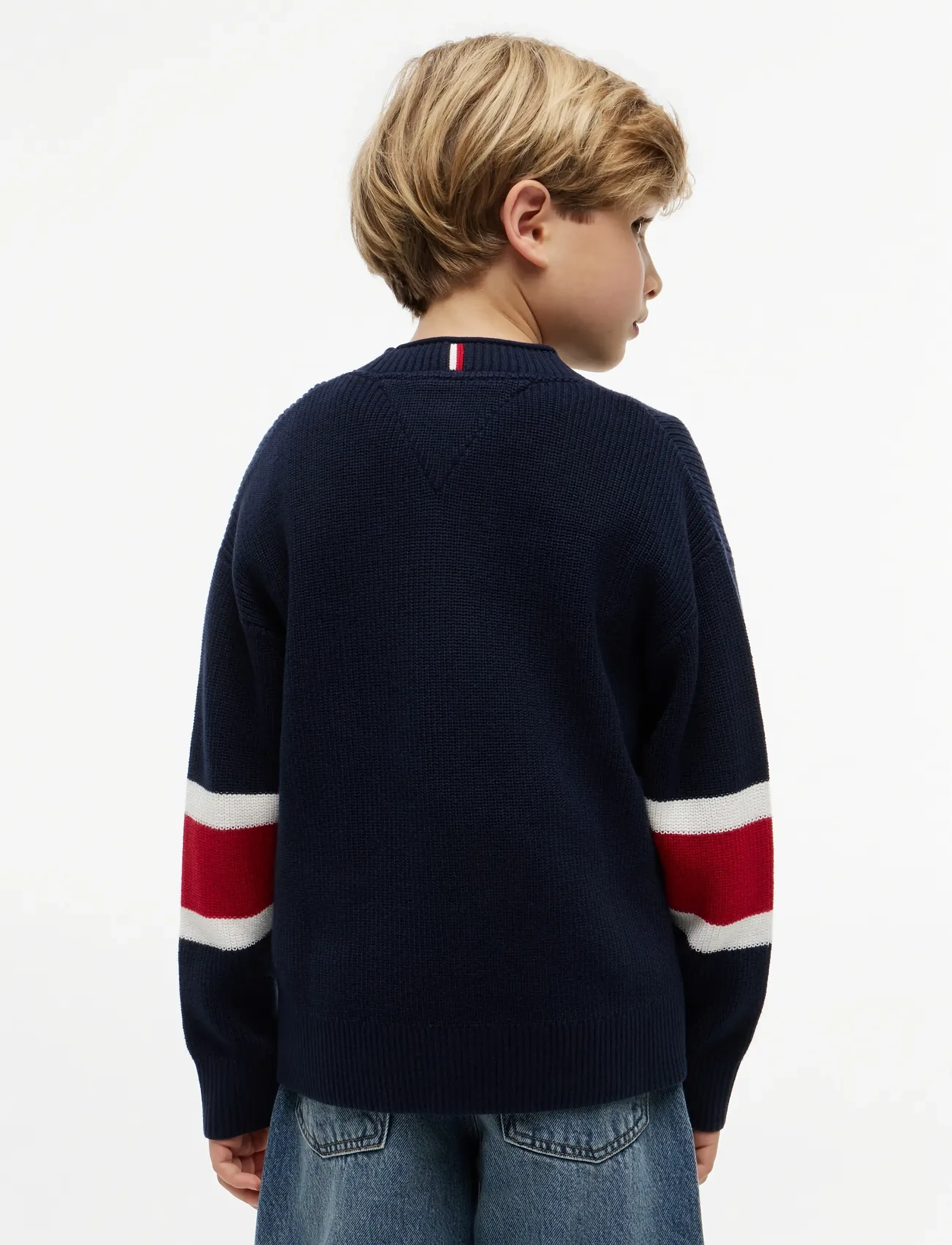 Tommy Hilfiger - GRAPHIC SWEATER LS - jumpers - dark night navy - 2