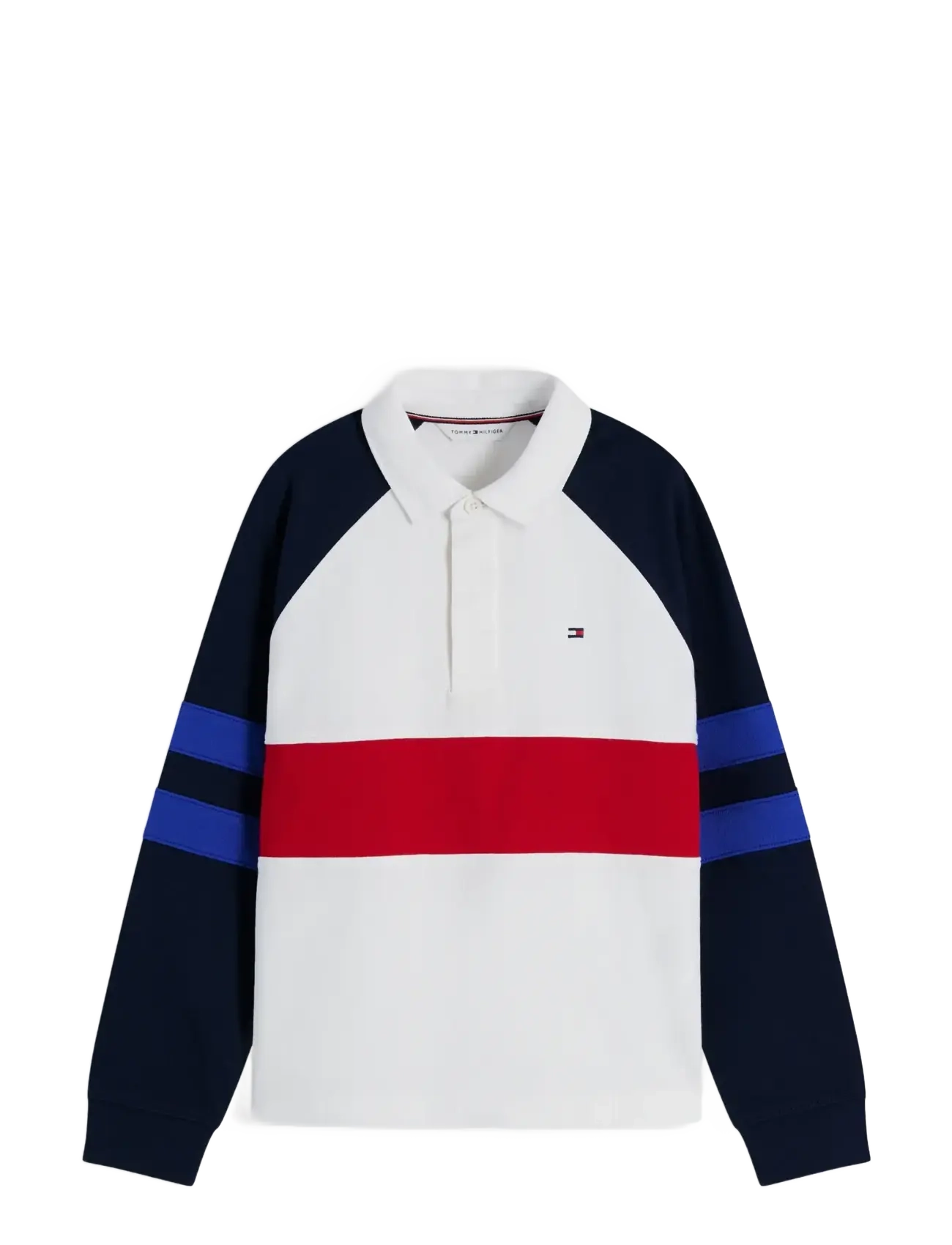 Tommy Hilfiger COLOURBLOCK POLO SWEATSHIRT - Shop by age - WHITE / white