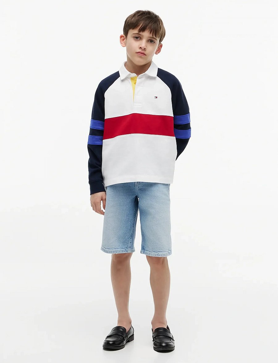 Tommy Hilfiger - COLOURBLOCK POLO SWEATSHIRT - sweatshirts - white - 4