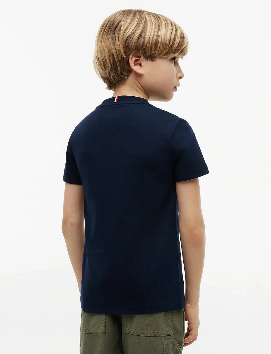 Tommy Hilfiger - OUTLINE FLAG GRAPHIC T-SHIRT SS - kurzärmelige - dark night navy - 2