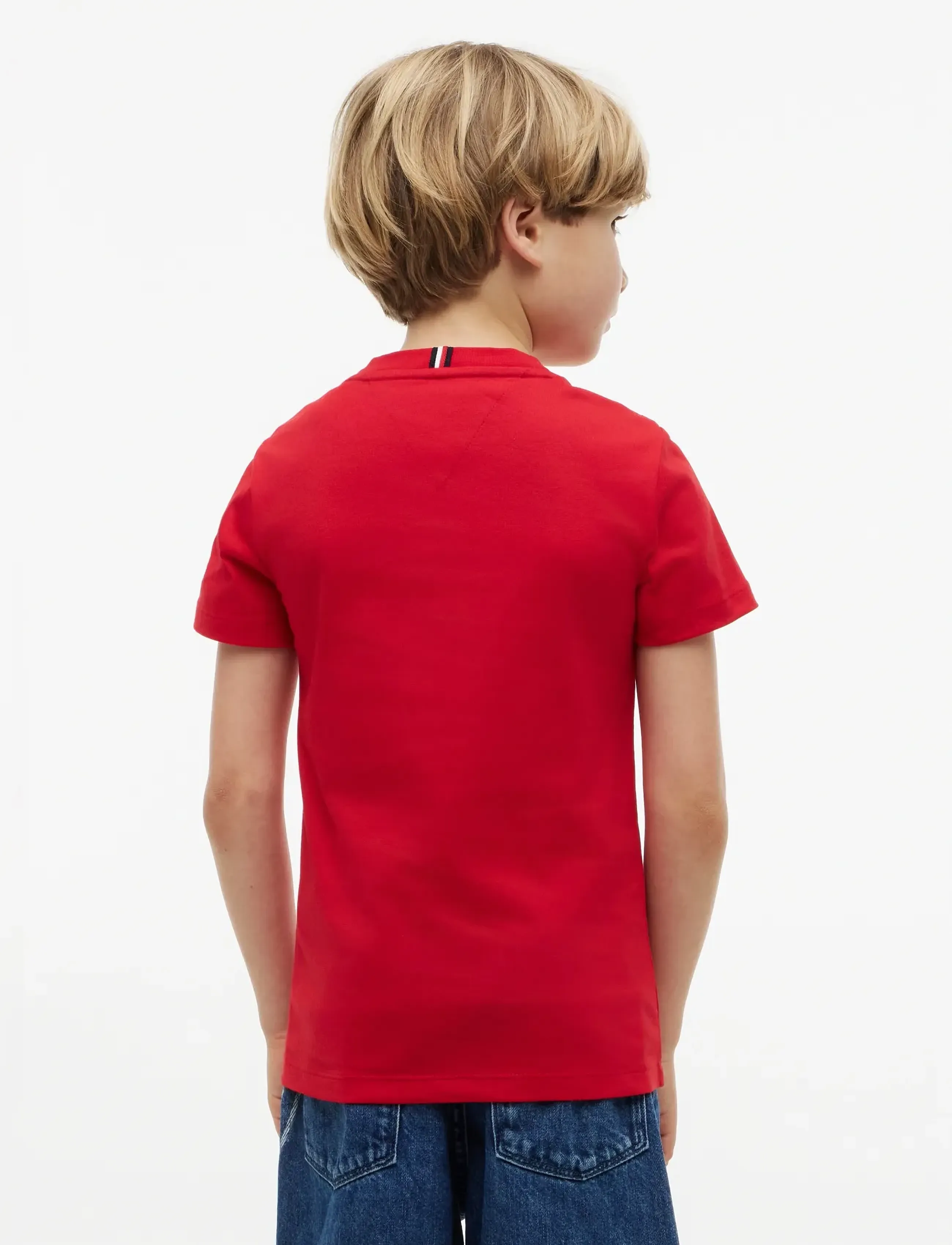 Tommy Hilfiger - OUTLINE FLAG GRAPHIC T-SHIRT SS - kortærmede t-shirts - primary red - 2