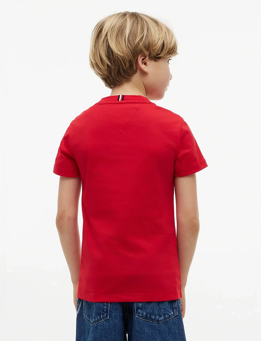 Tommy Hilfiger - OUTLINE FLAG GRAPHIC T-SHIRT SS - kurzärmelige - primary red - 2