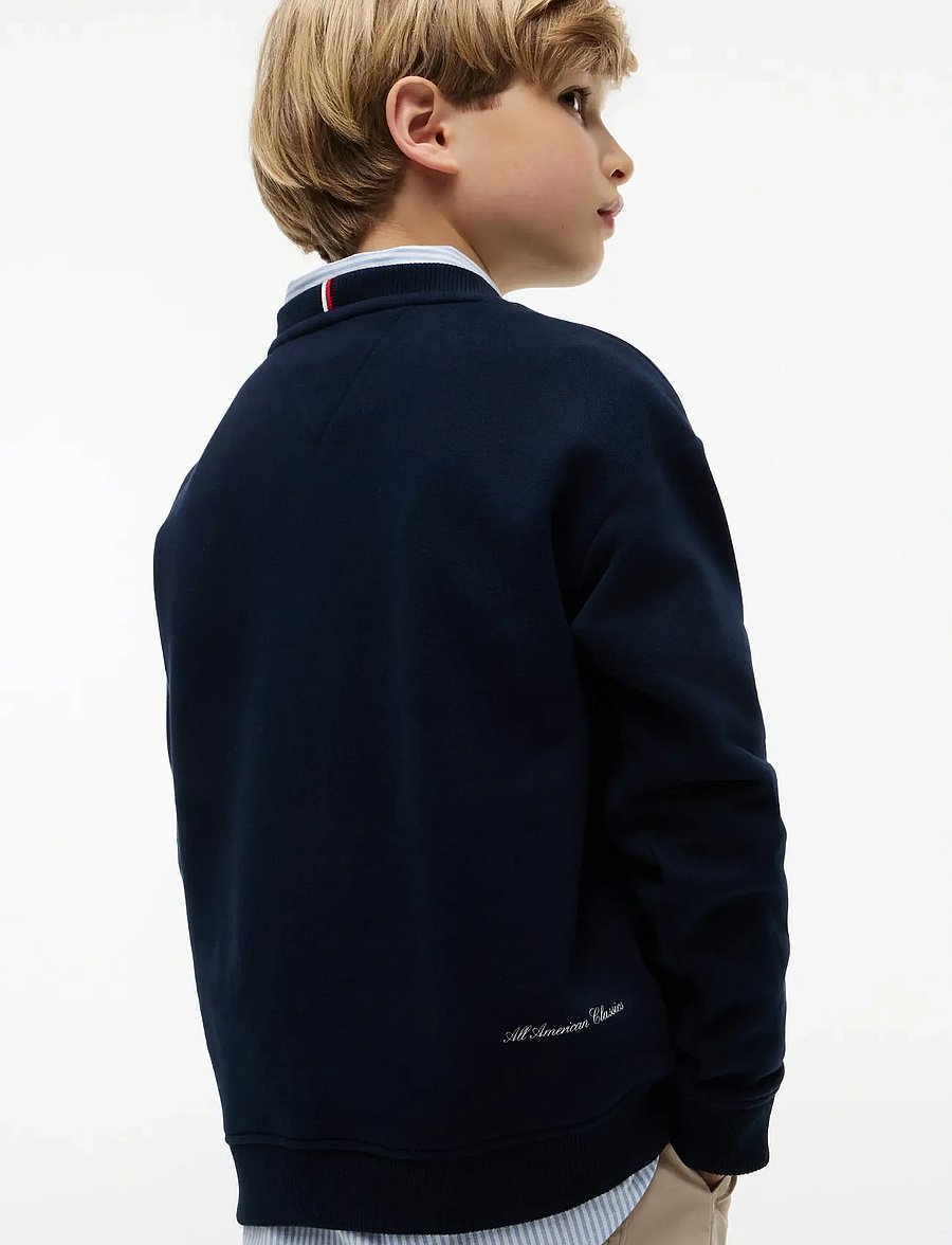Tommy Hilfiger - OUTLINE FLAG GRAPHIC SWEATSHIRT - sweatshirts - dark night navy - 3