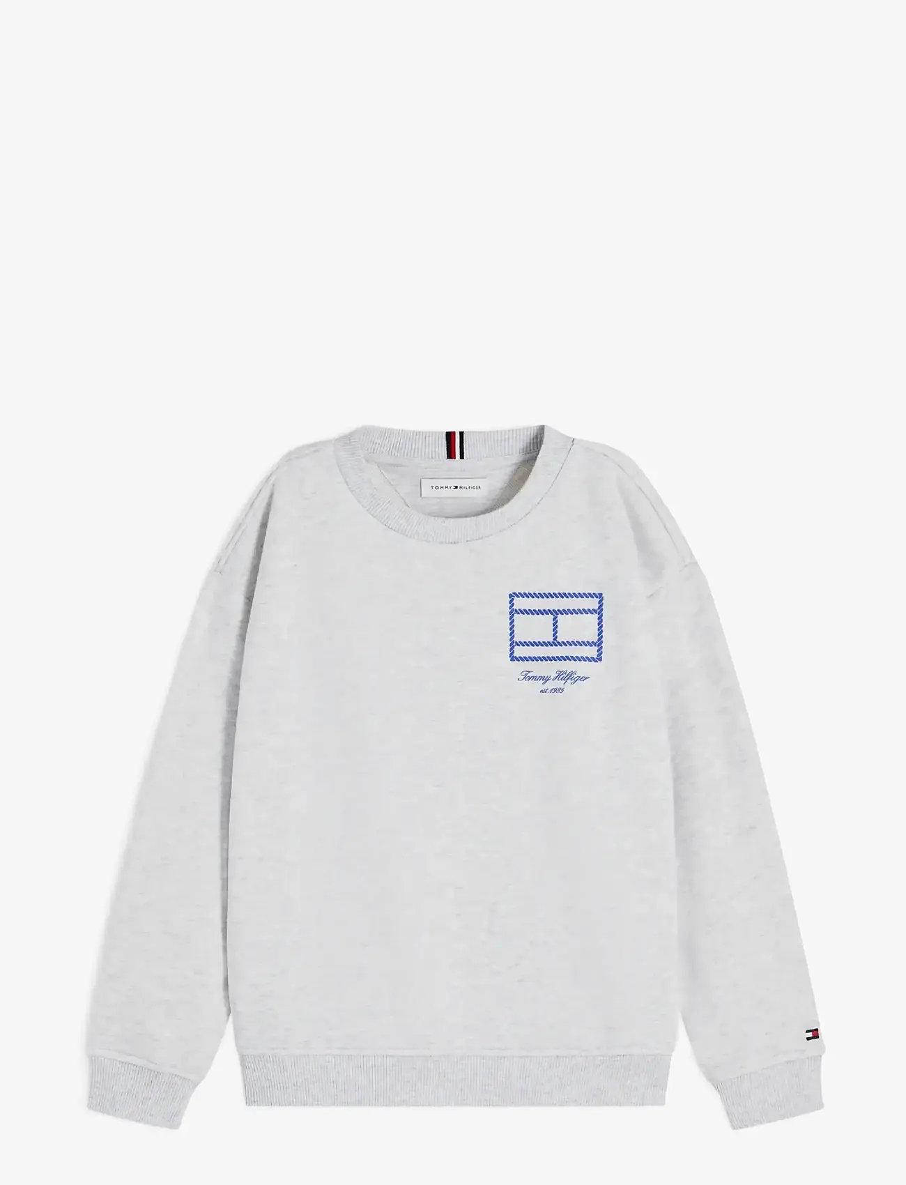 Tommy Hilfiger - OUTLINE FLAG GRAPHIC SWEATSHIRT - sweatshirts - light grey heather - 1