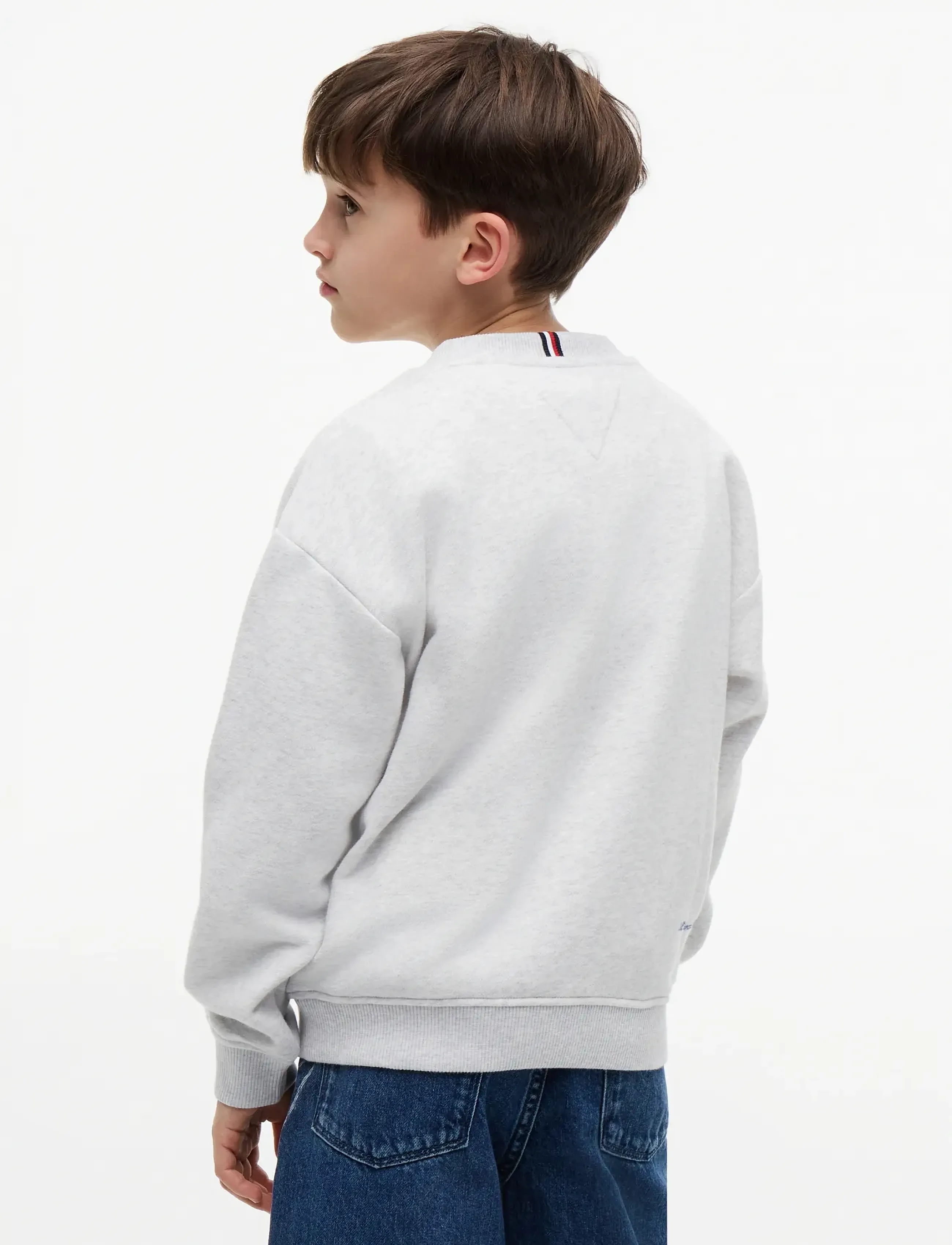 Tommy Hilfiger - OUTLINE FLAG GRAPHIC SWEATSHIRT - sweatshirts - light grey heather - 2