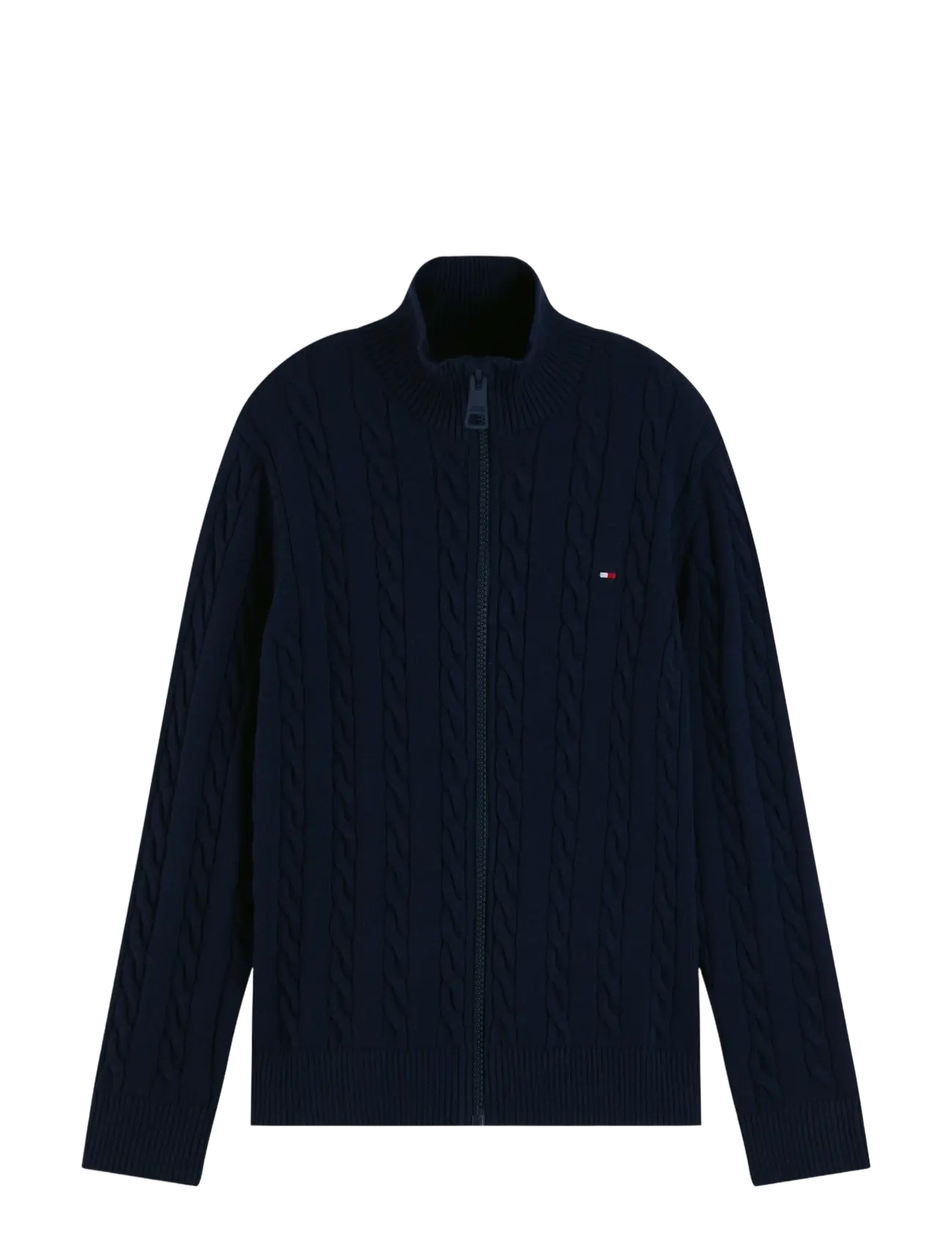Tommy Hilfiger - COTTON CABLE FULL ZIP - kardiganid - dark blue - 1