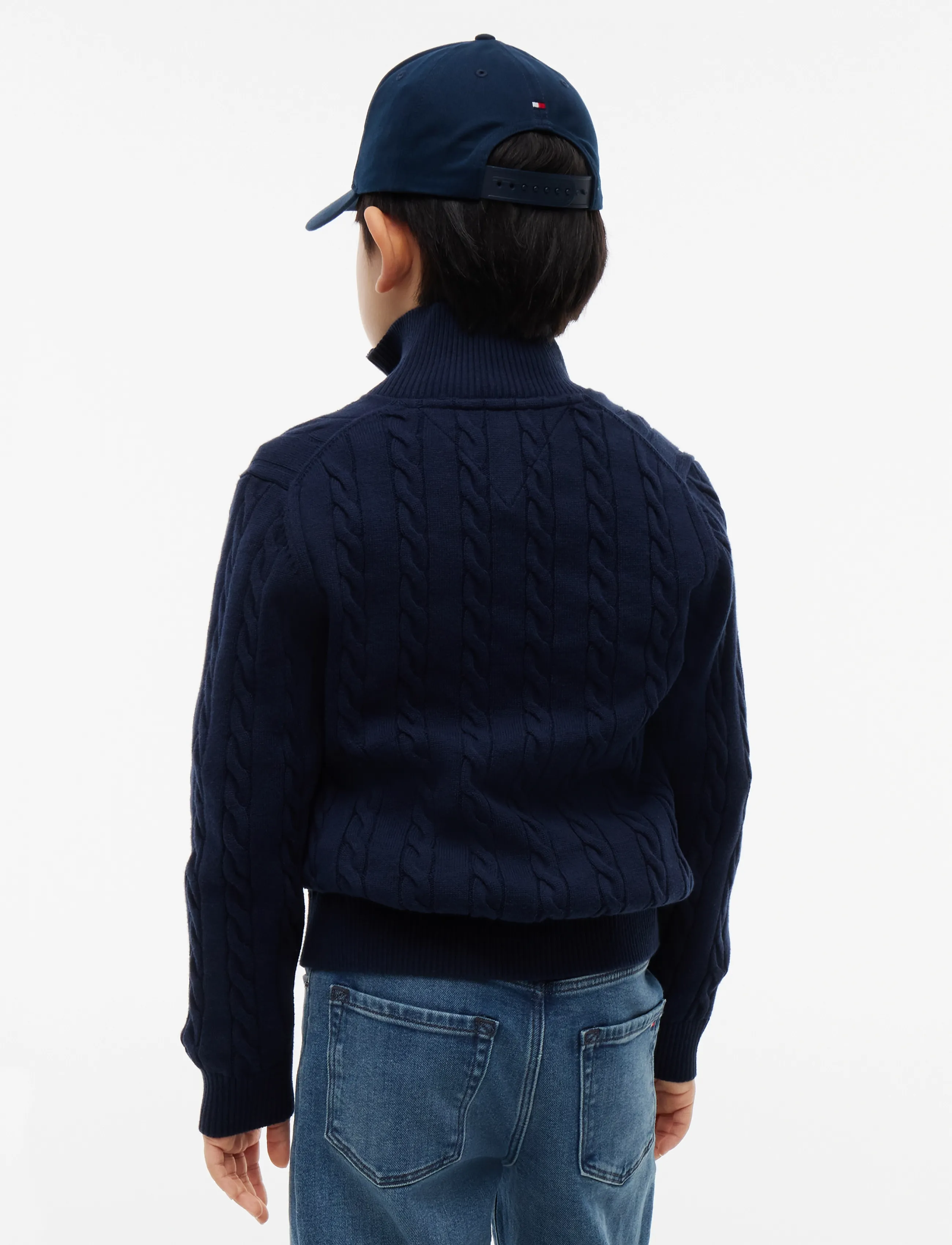 Tommy Hilfiger - COTTON CABLE FULL ZIP - kardiganid - dark blue - 2