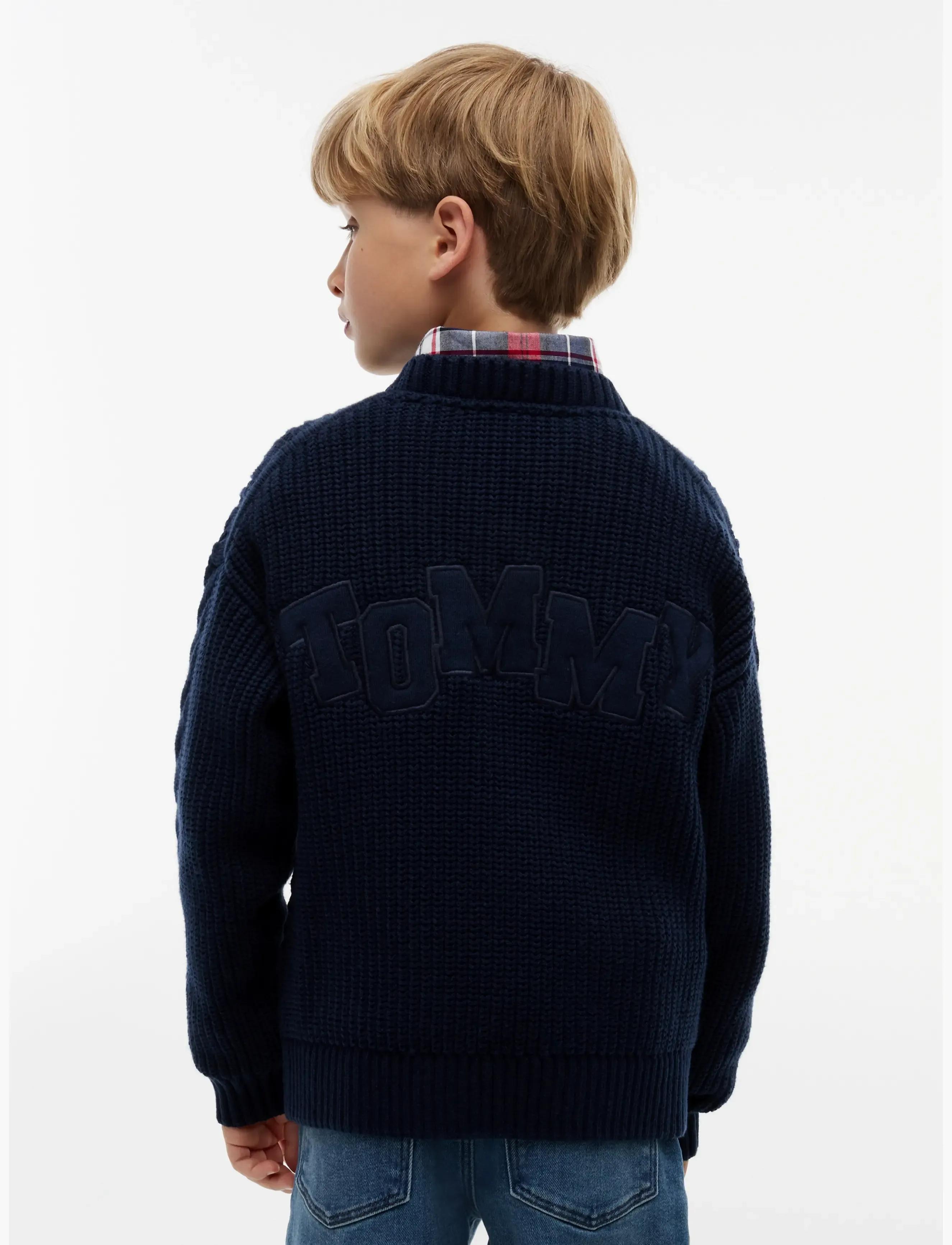 Tommy Hilfiger - HEAVY COTTON CABLE SWEATER - jumpers - dark blue - 2
