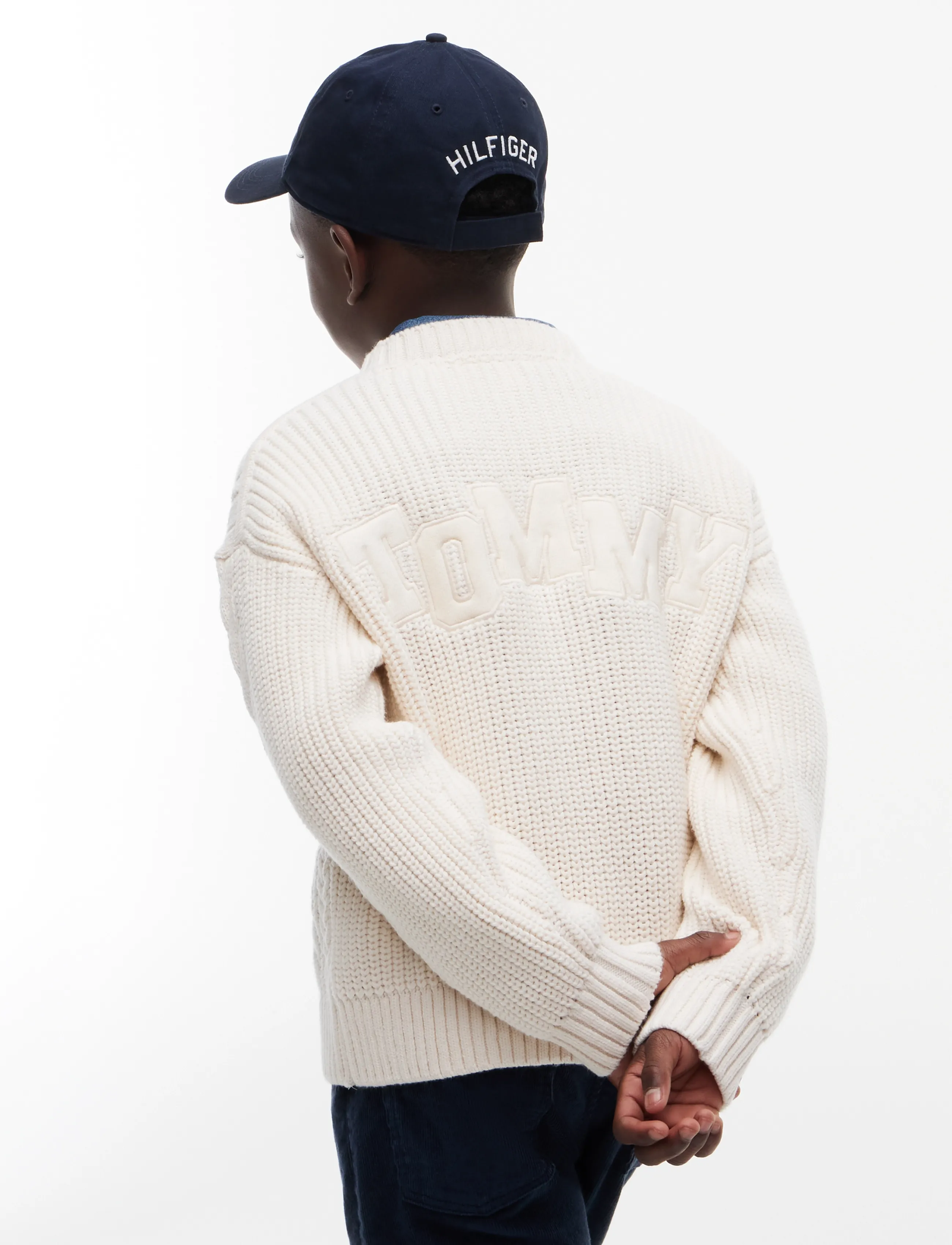 Tommy Hilfiger - HEAVY COTTON CABLE SWEATER - džemprid - ivory petal - 2