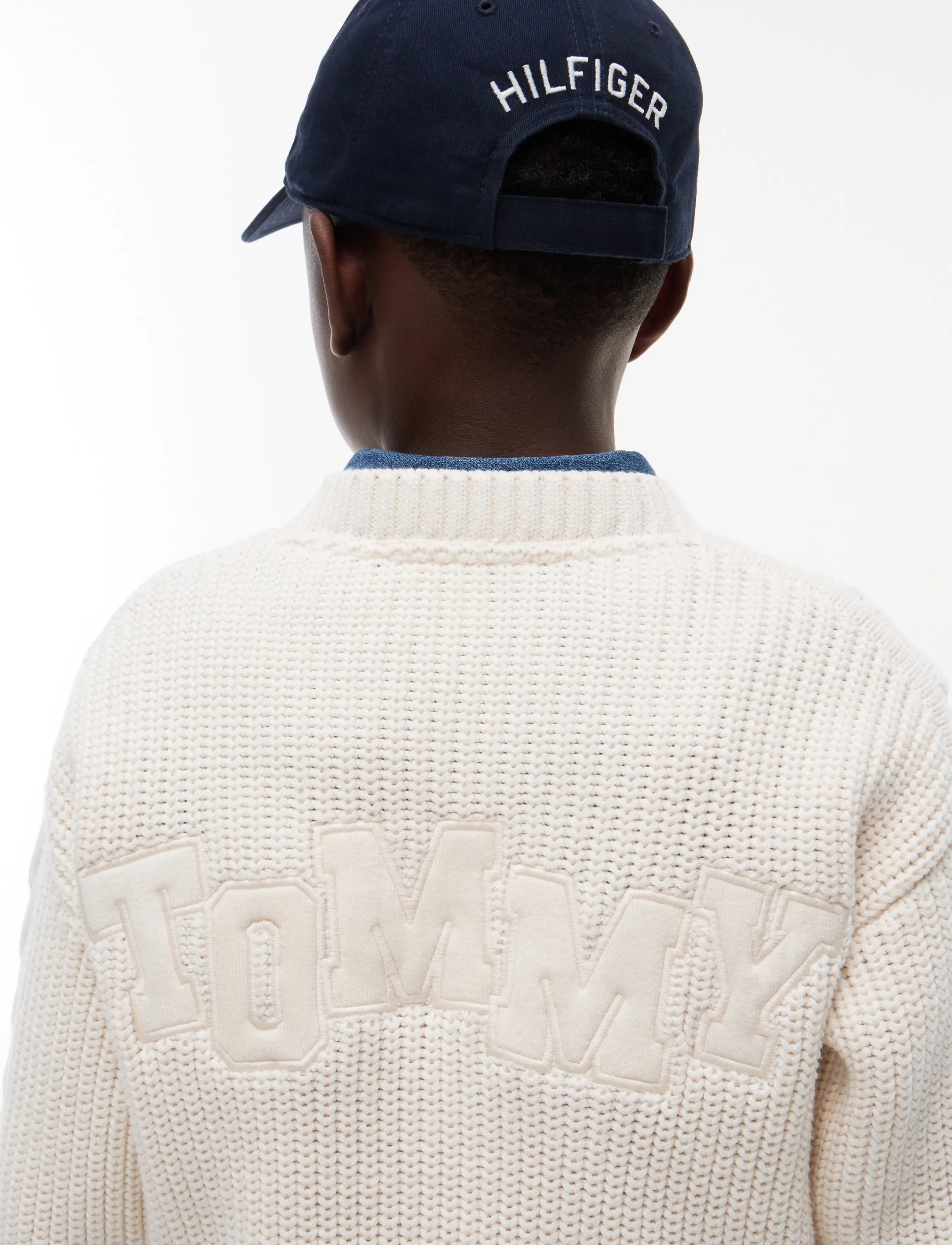 Tommy Hilfiger - HEAVY COTTON CABLE SWEATER - džemprid - ivory petal - 5
