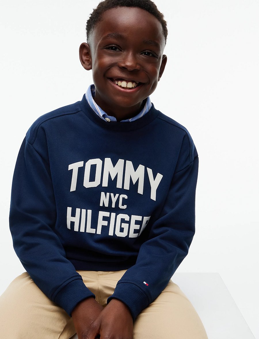 Tommy Hilfiger - BRAND LOVE CREW - sweatshirts - dark blue - 3