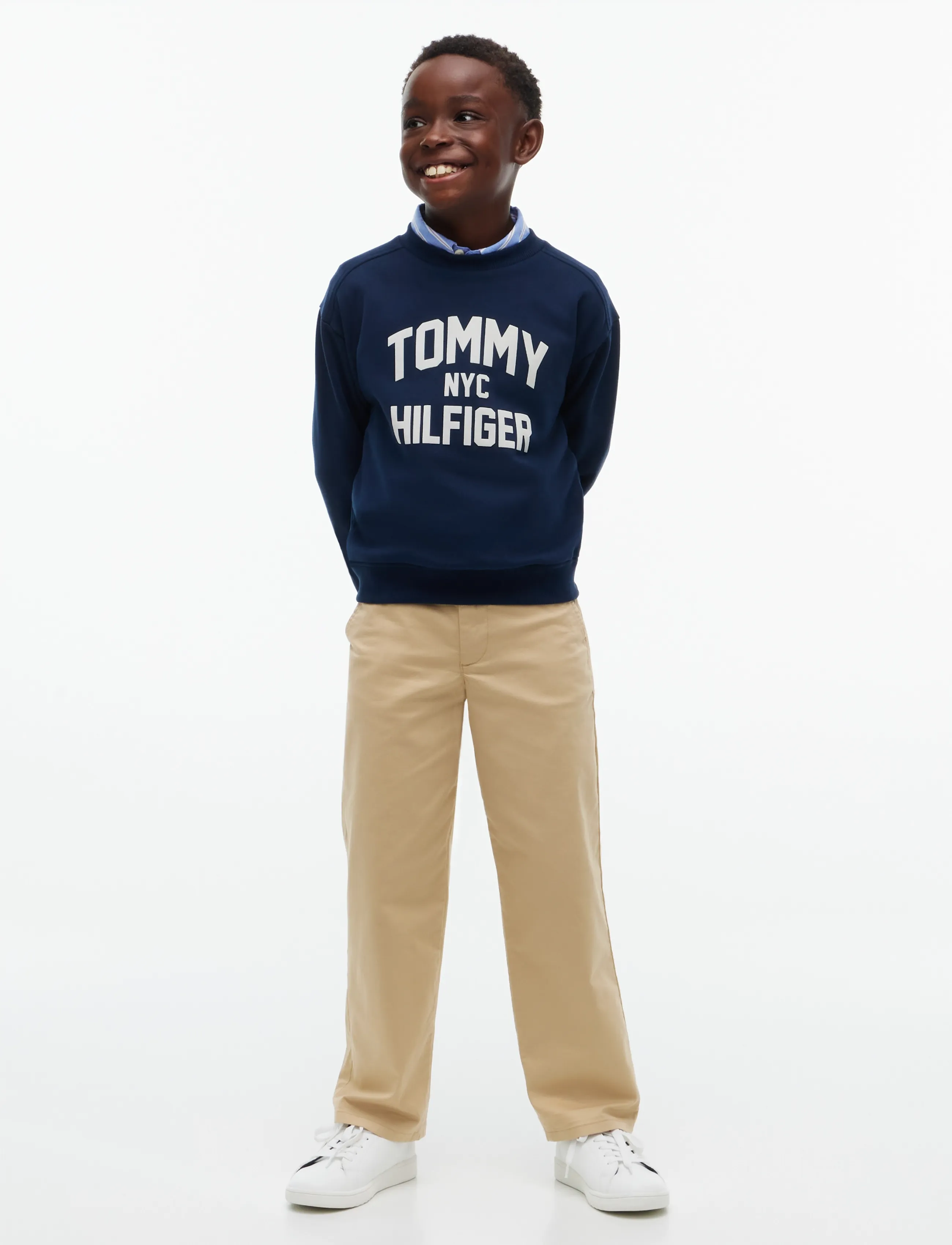 Tommy Hilfiger - BRAND LOVE CREW - sweatshirts - dark blue - 4