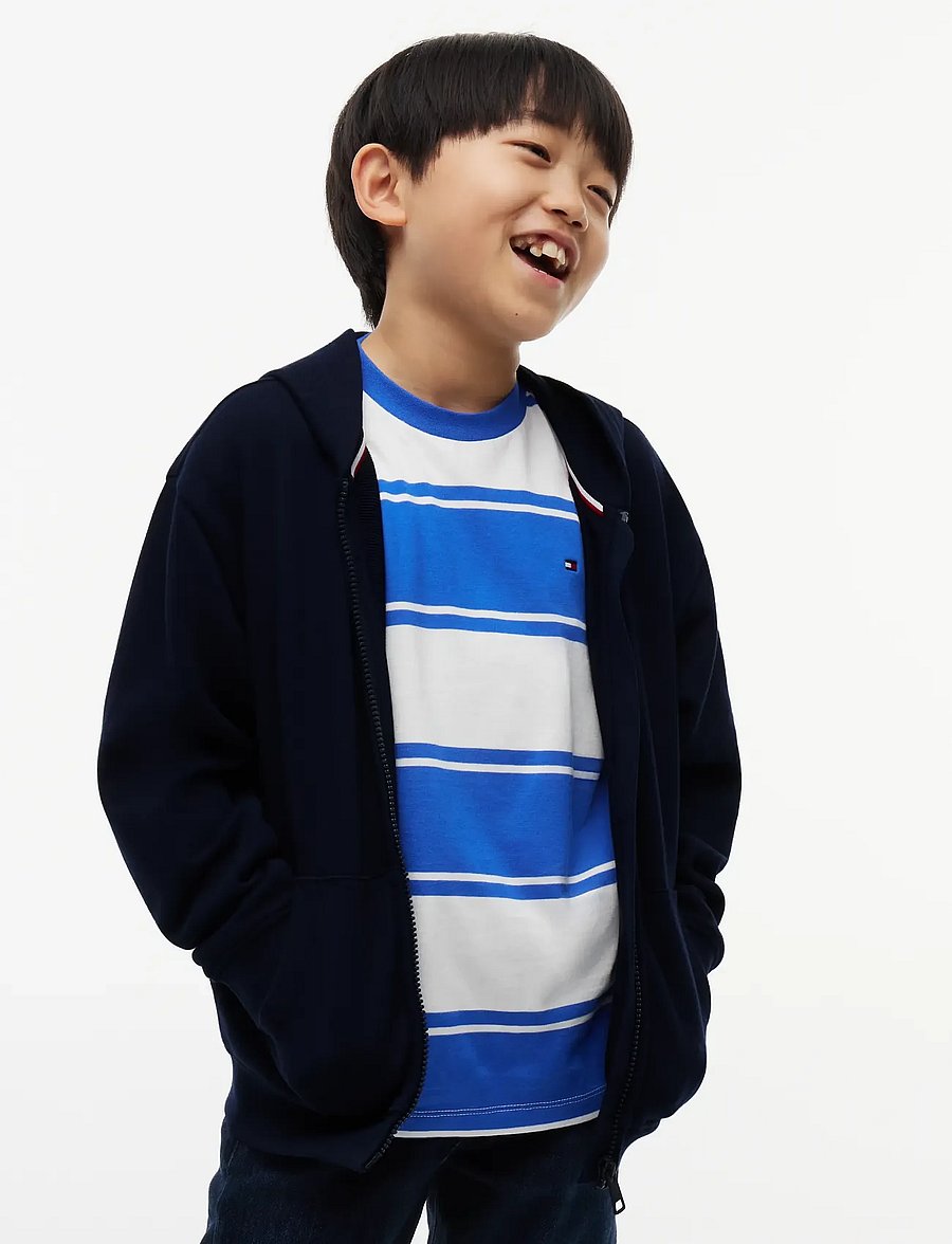 Tommy Hilfiger - BRAND LOVE FZ HOODIE - kapuzenpullover - dark blue - 0