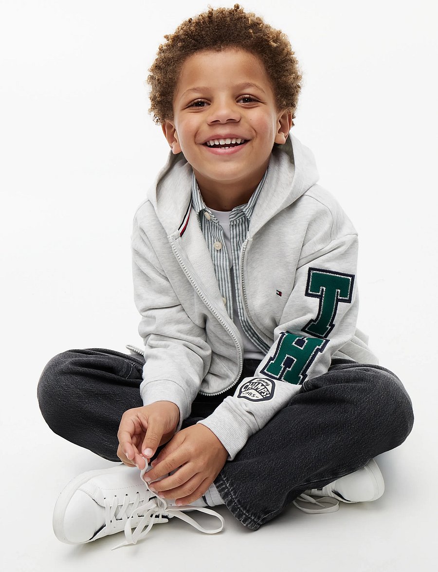 Tommy Hilfiger - BRAND LOVE FZ HOODIE - dressipluusid - grey heather - 3