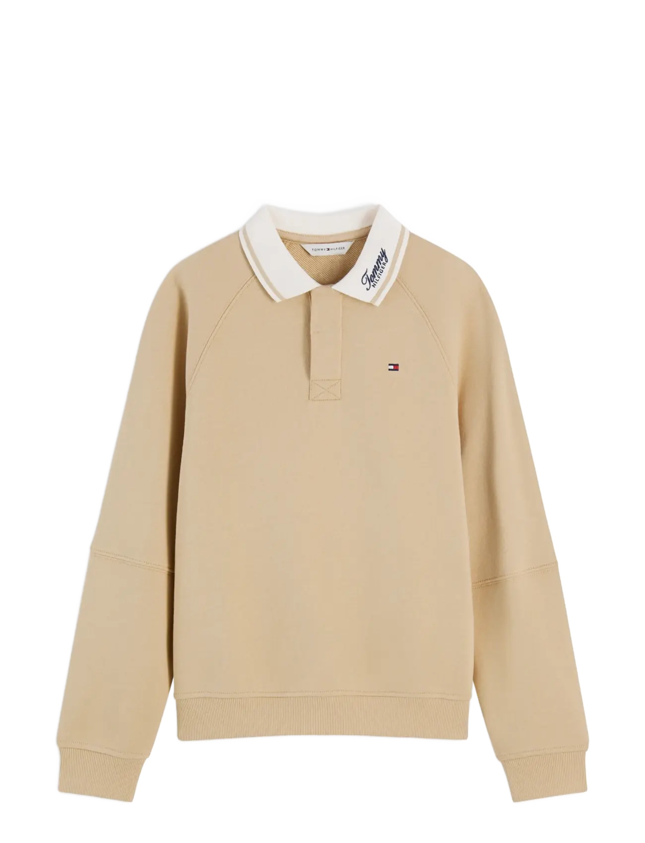 Tommy Hilfiger RUGBY SWEATSHIRT - Pikéer - GENTLE GOLD / beige
