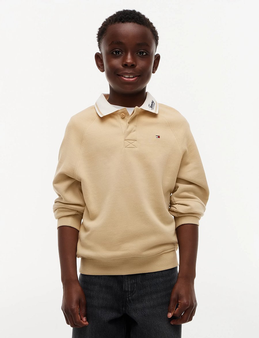 Tommy Hilfiger - RUGBY SWEATSHIRT - langermede poloskjorter - gentle gold - 0