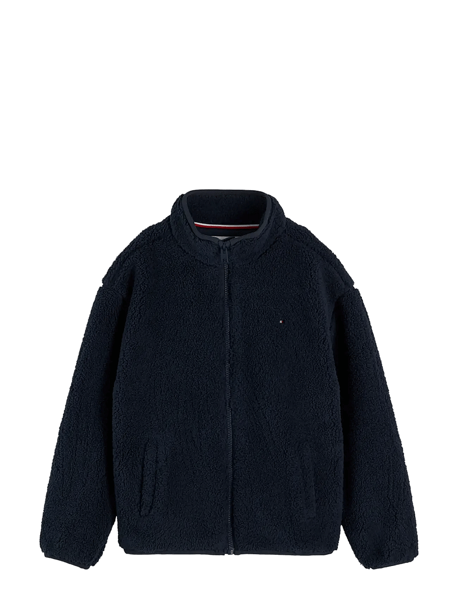 Tommy Hilfiger - FLAG FULL ZIP SWEATSHIRT - fleecejacken - dark blue - 1